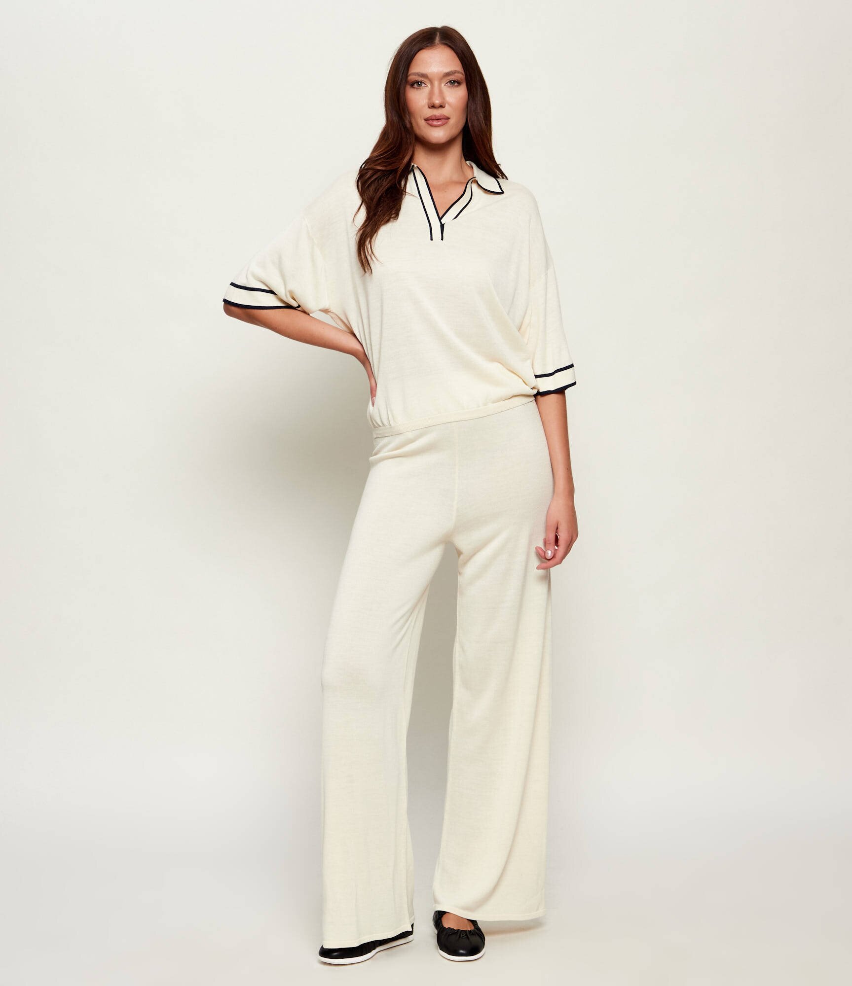 Bogner De mătase polo PARIS | Oversize fit