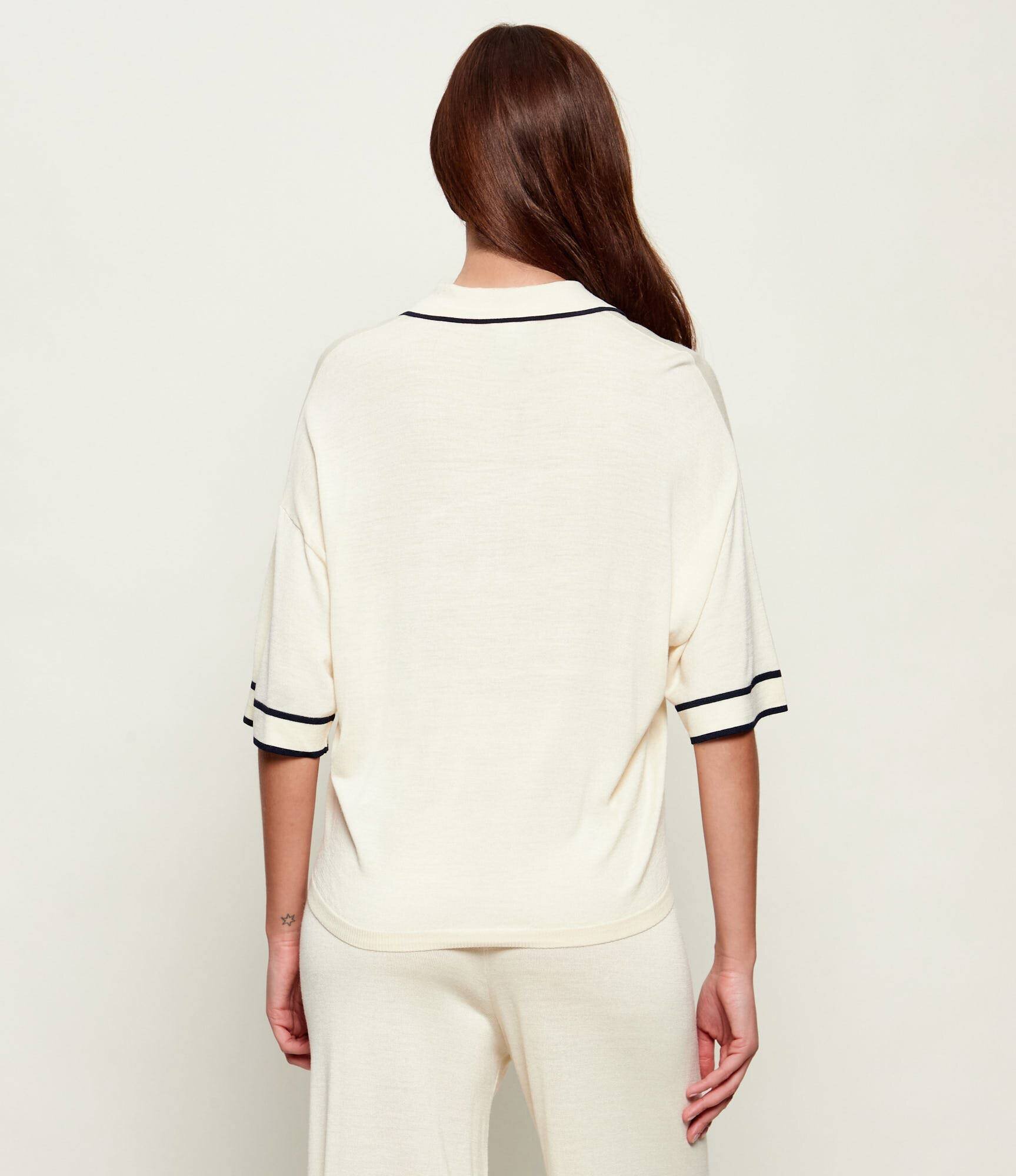 Bogner De mătase polo PARIS | Oversize fit