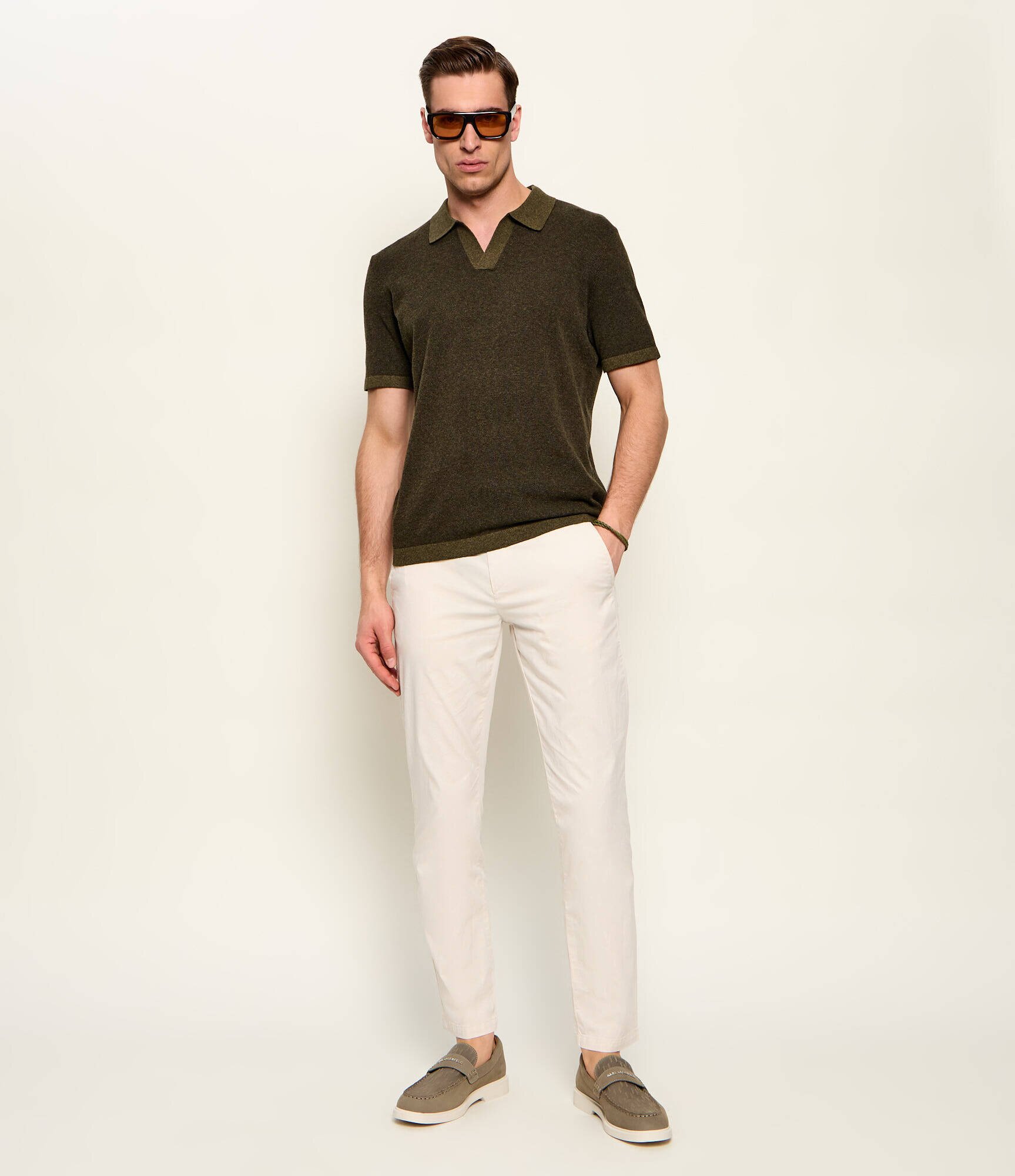 Bogner Polo LYON-2 | regular fit | cu adaos de mătase și cașmir