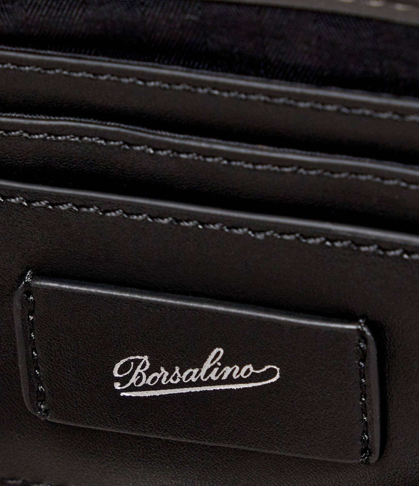 BORSALINO De piele geantă pentru laptop 17"