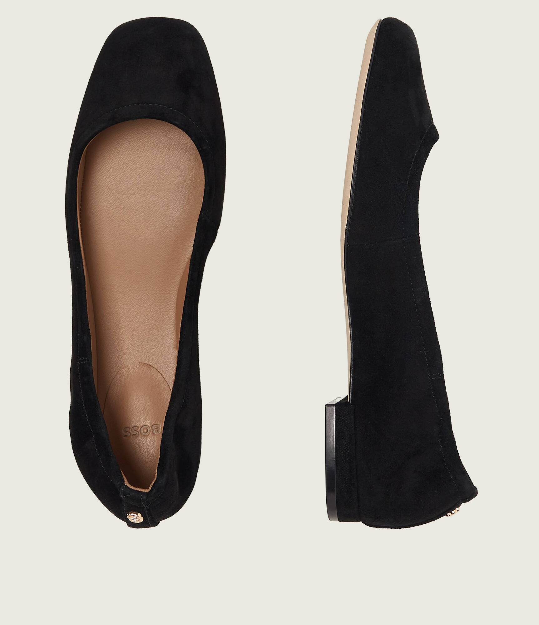 BOSS Black Balerini Luara | piele întoarsă