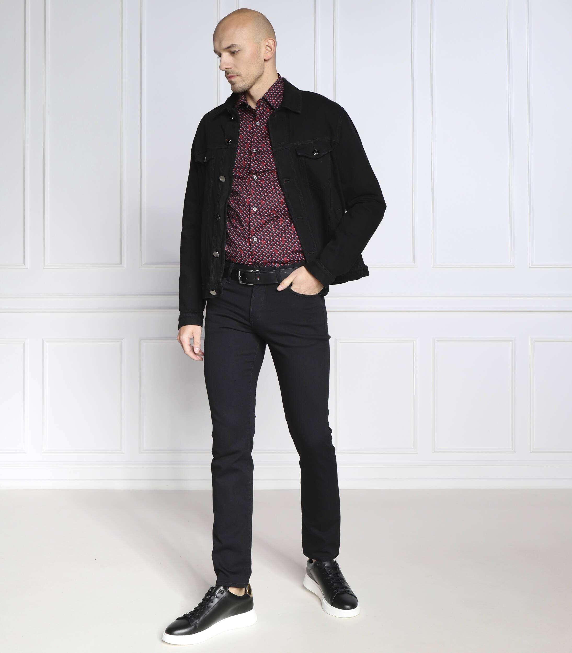 BOSS Black Blugi BOSS X LOONEY TUNES Delaware | Slim Fit cu adaos de cașmir