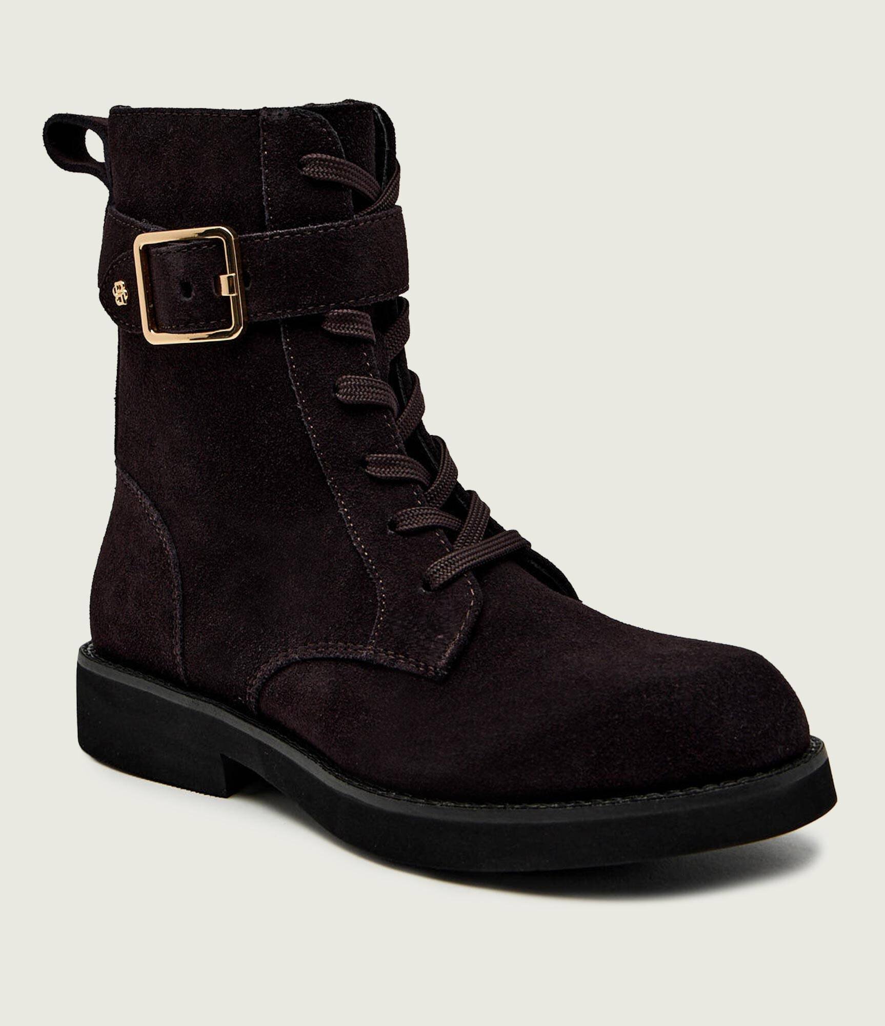 BOSS Black Botine Eleri_LUBootie_SDBK | piele întoarsă