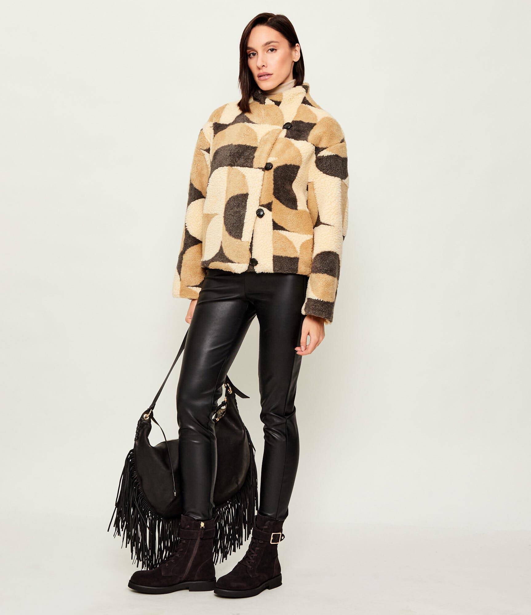 BOSS Black Botine Eleri_LUBootie_SDBK | piele întoarsă