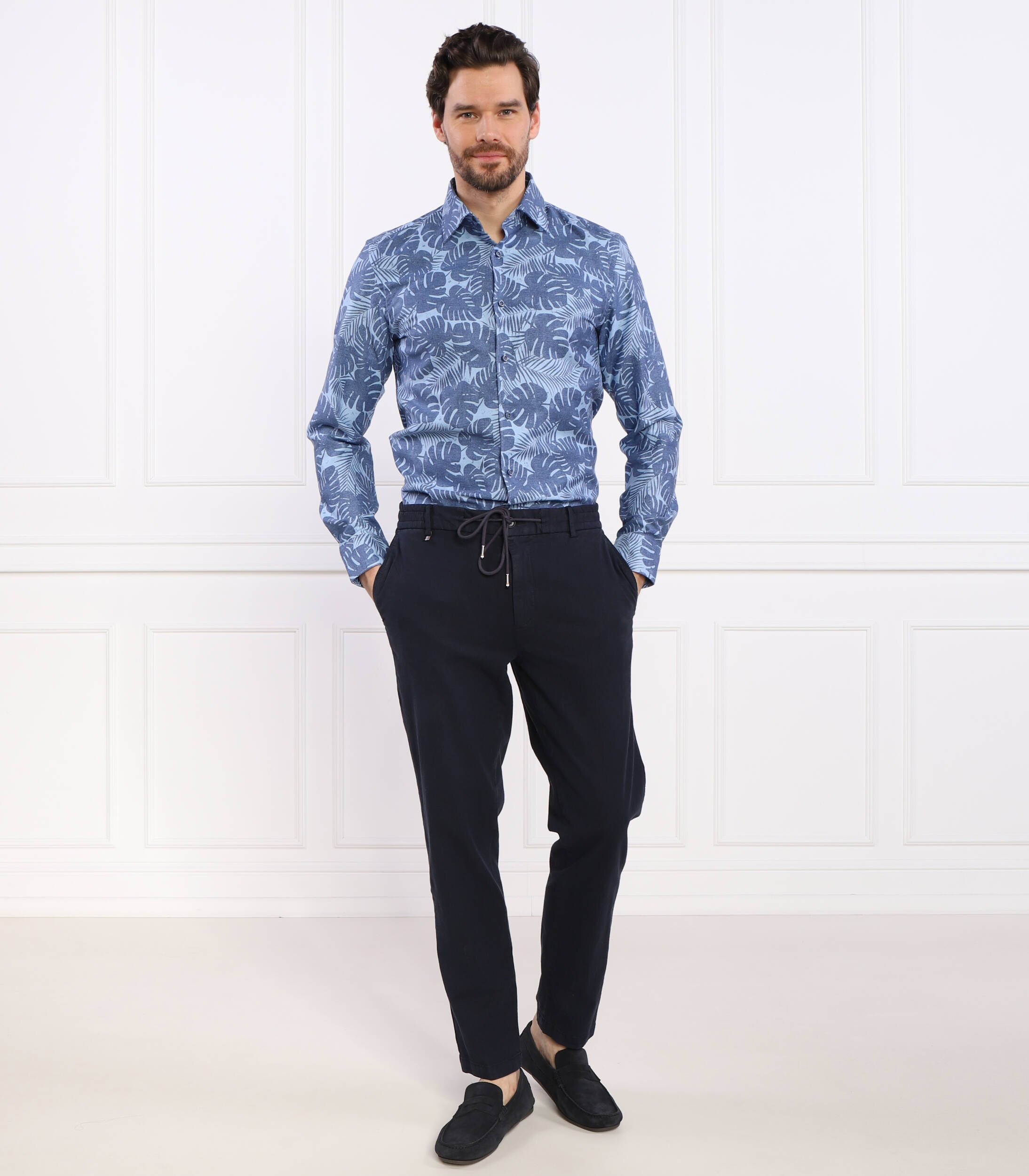 BOSS Black Cămașă C-HAL-kent-C1-223 | Casual fit | cu adaos de in