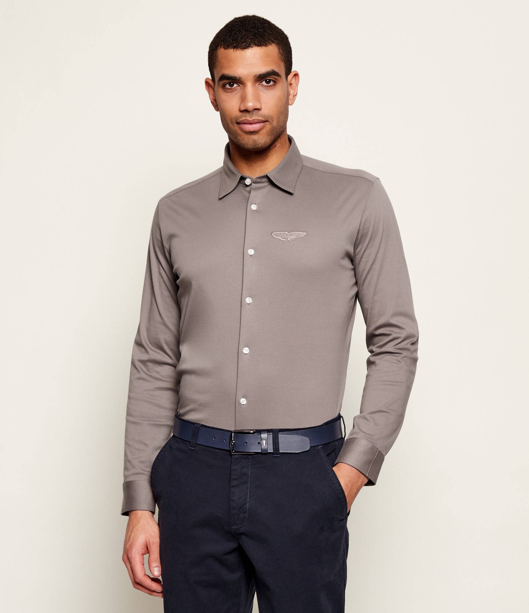 BOSS Black Cămașă C-ROAN-K-F-E-261 | BOSS x ASTON MARTIN | Slim Fit