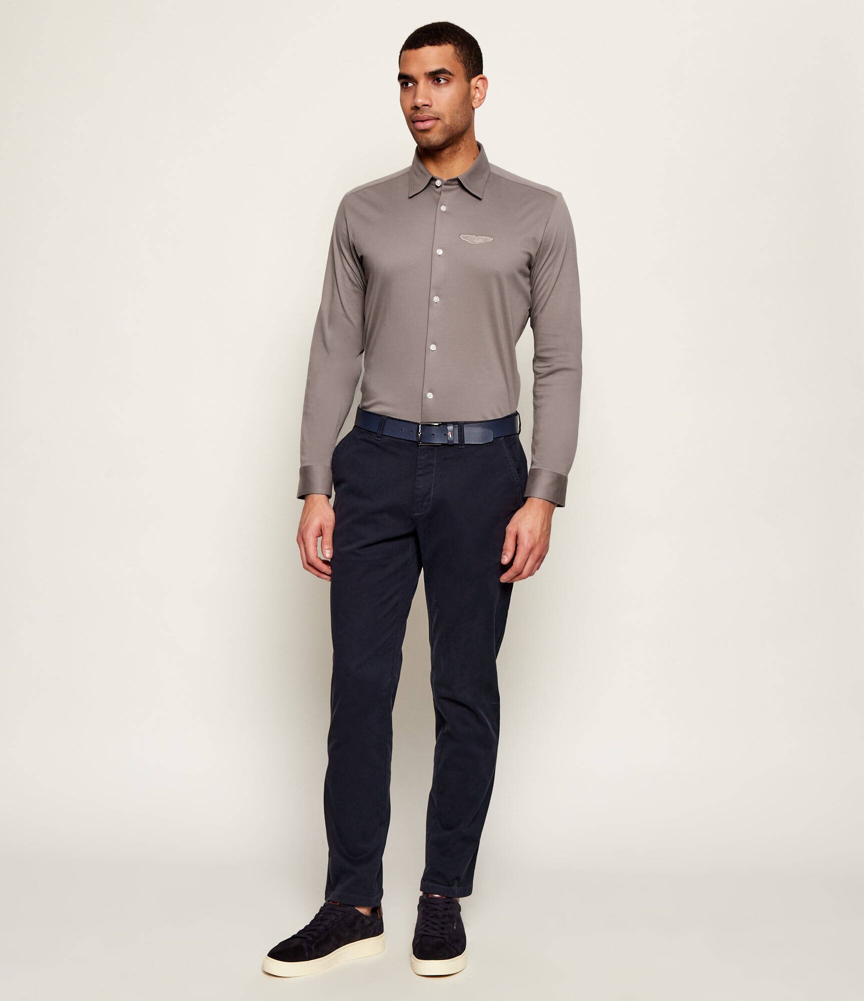 BOSS Black Cămașă C-ROAN-K-F-E-261 | BOSS x ASTON MARTIN | Slim Fit