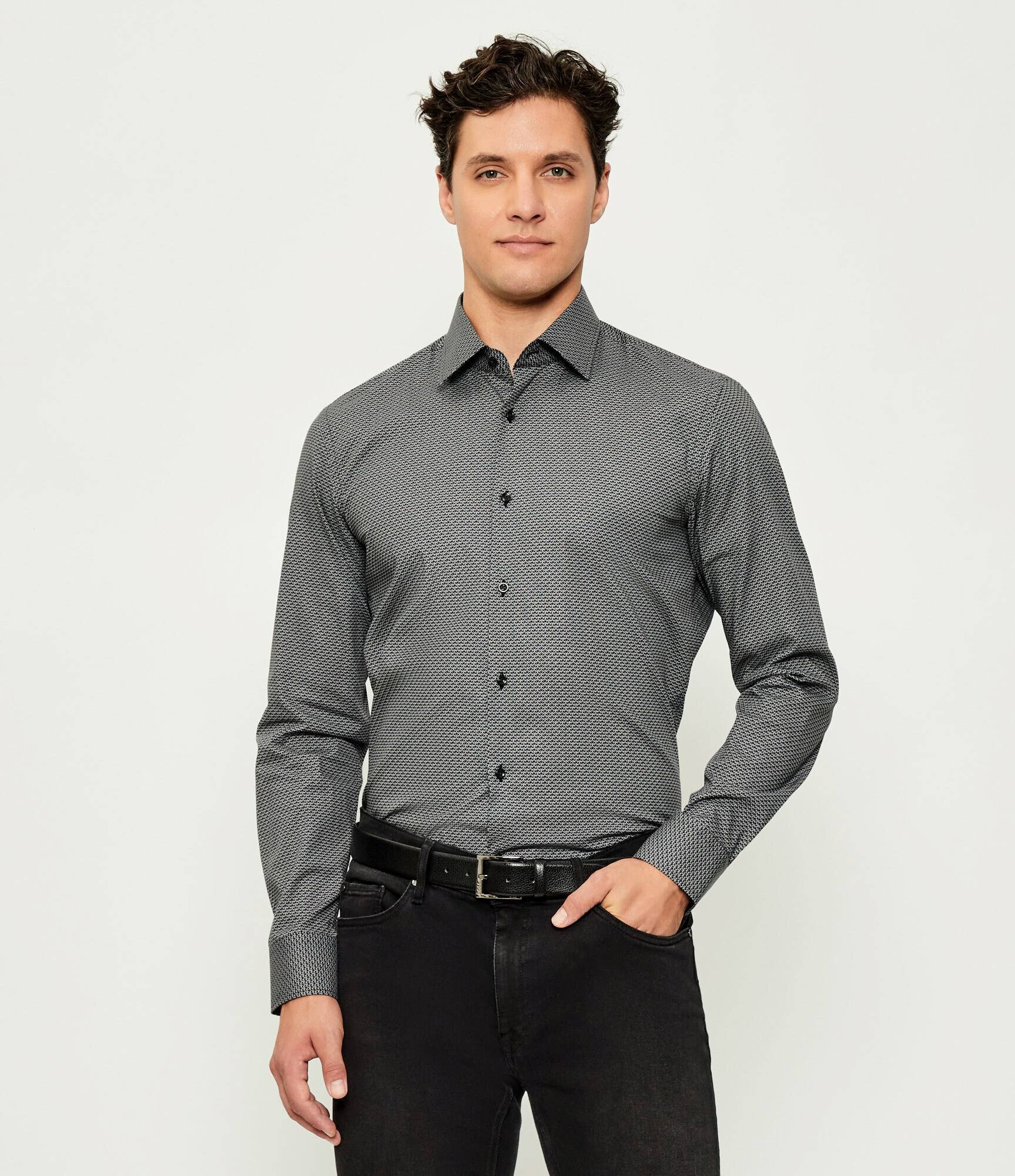 BOSS Black Cămașă H-HANK-kent-C1-214 | Slim Fit