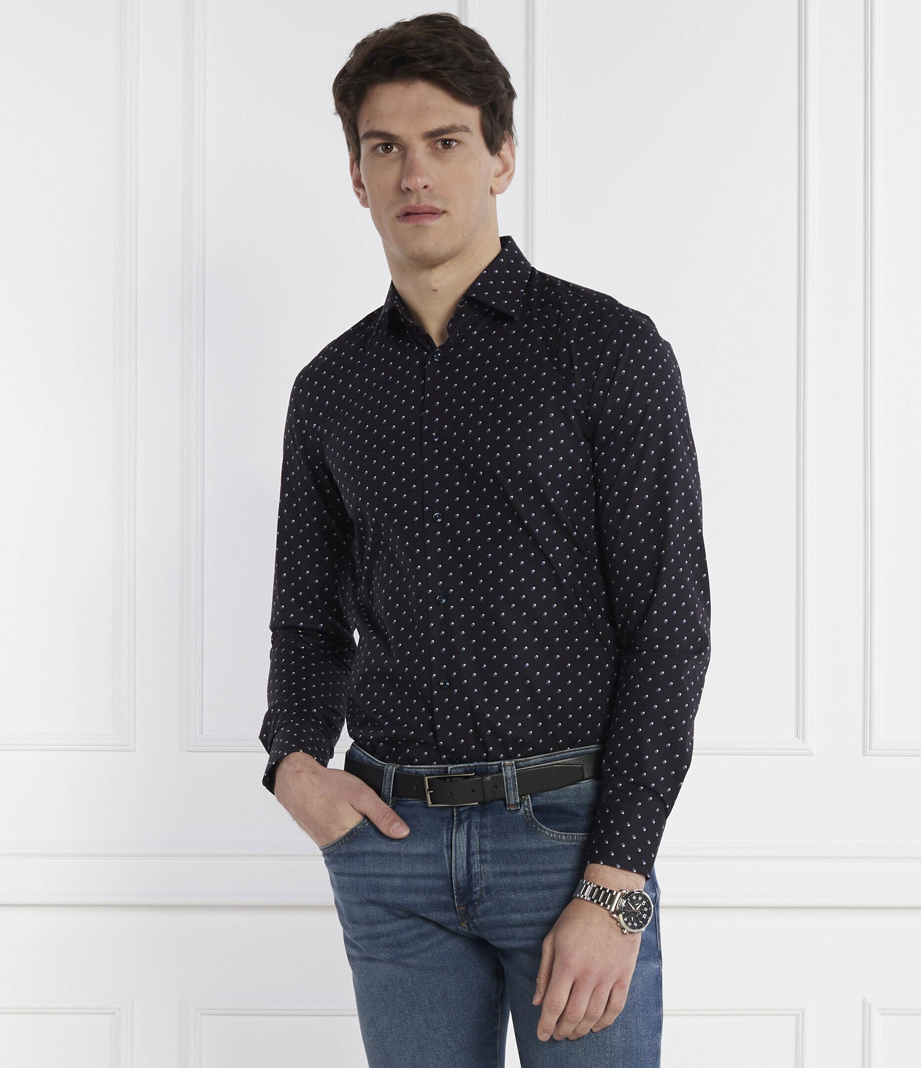 BOSS Black Cămașă H-HANK-kent-C1-214 | Slim Fit