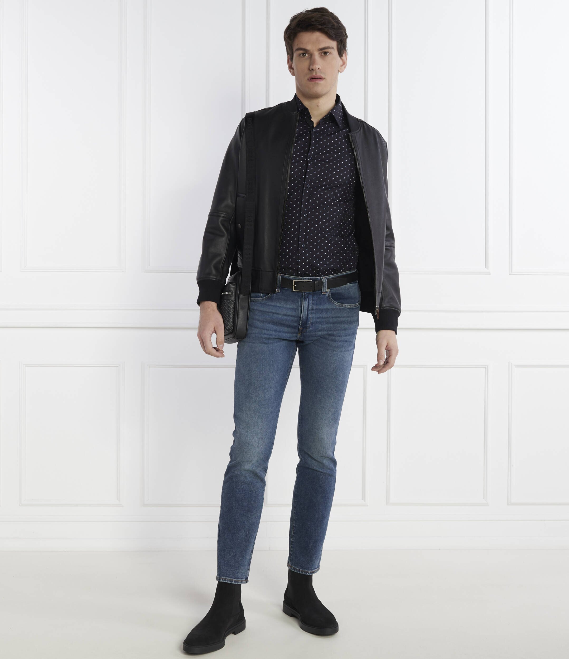 BOSS Black Cămașă H-HANK-kent-C1-214 | Slim Fit