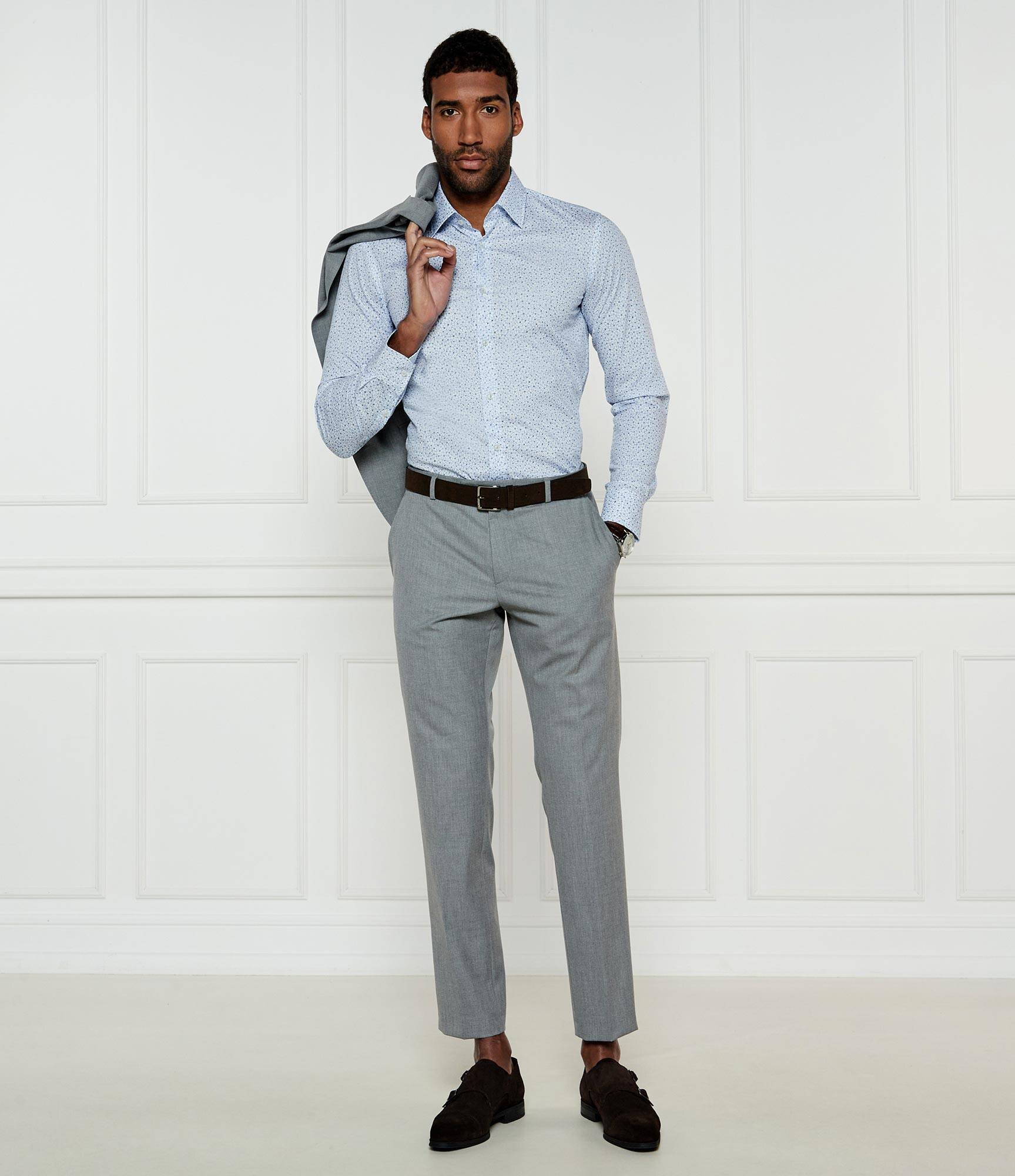 BOSS Black Cămașă H-HANK-kent-C1-214 | Slim Fit | stretch