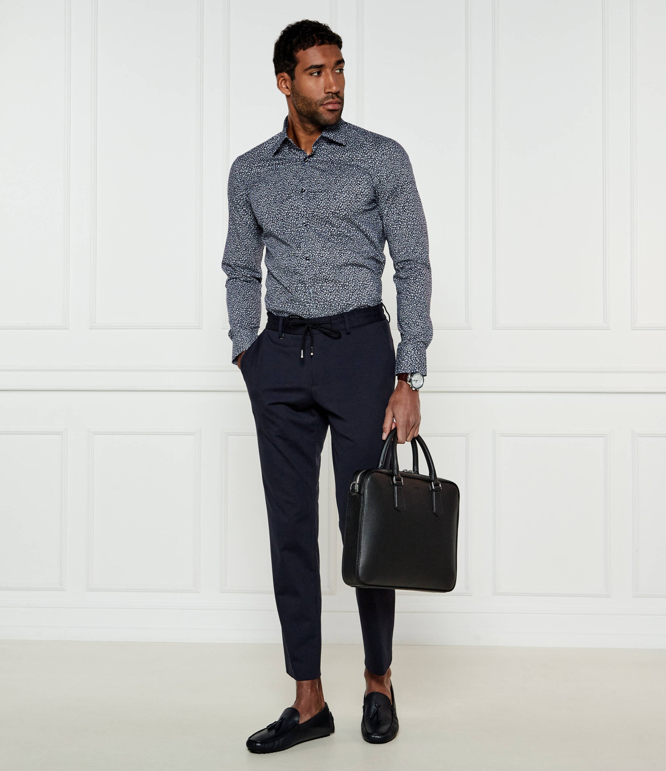 BOSS Black Cămașă H-HANK-kent-C1-214 | Slim Fit | stretch