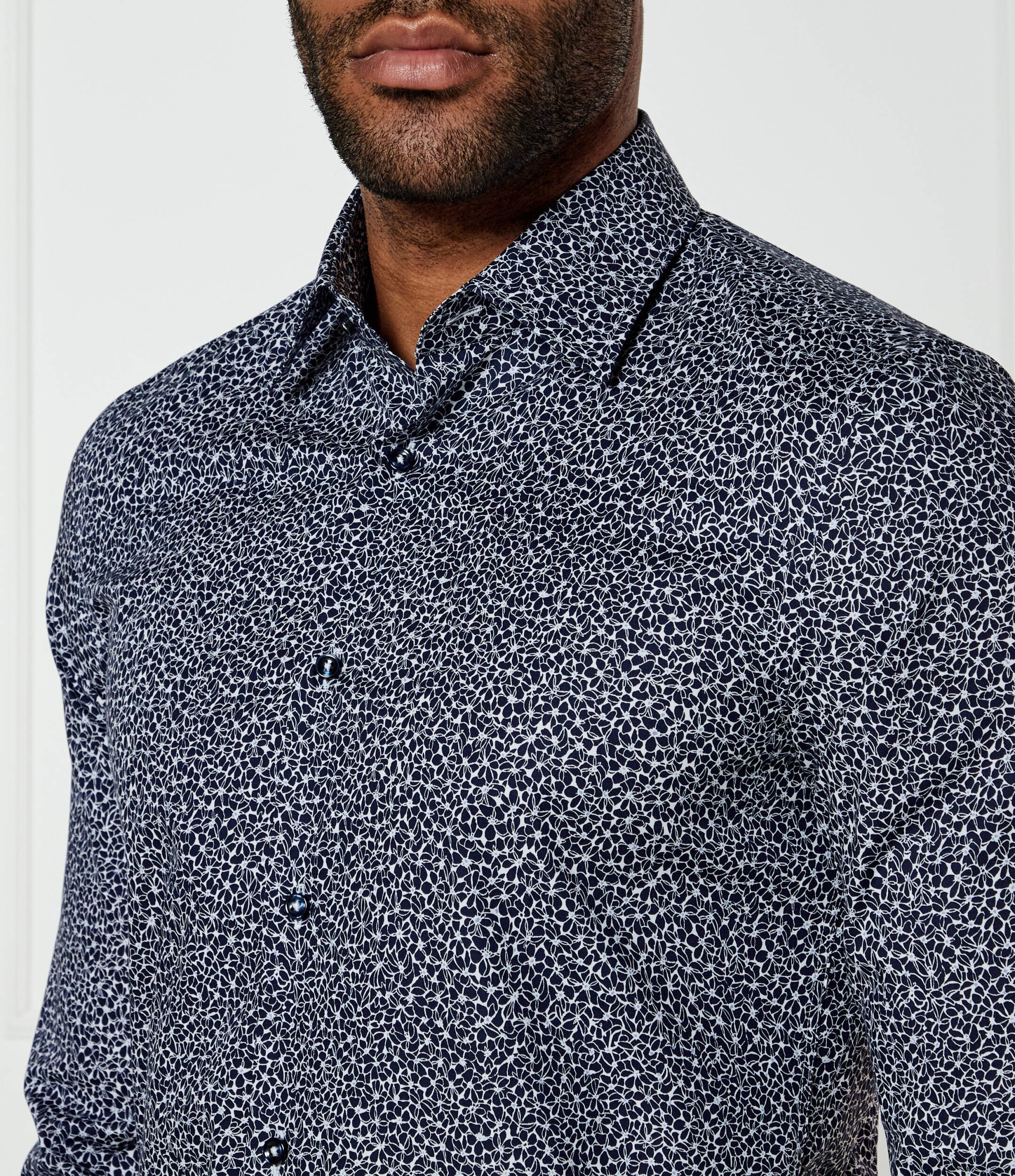 BOSS Black Cămașă H-HANK-kent-C1-214 | Slim Fit | stretch
