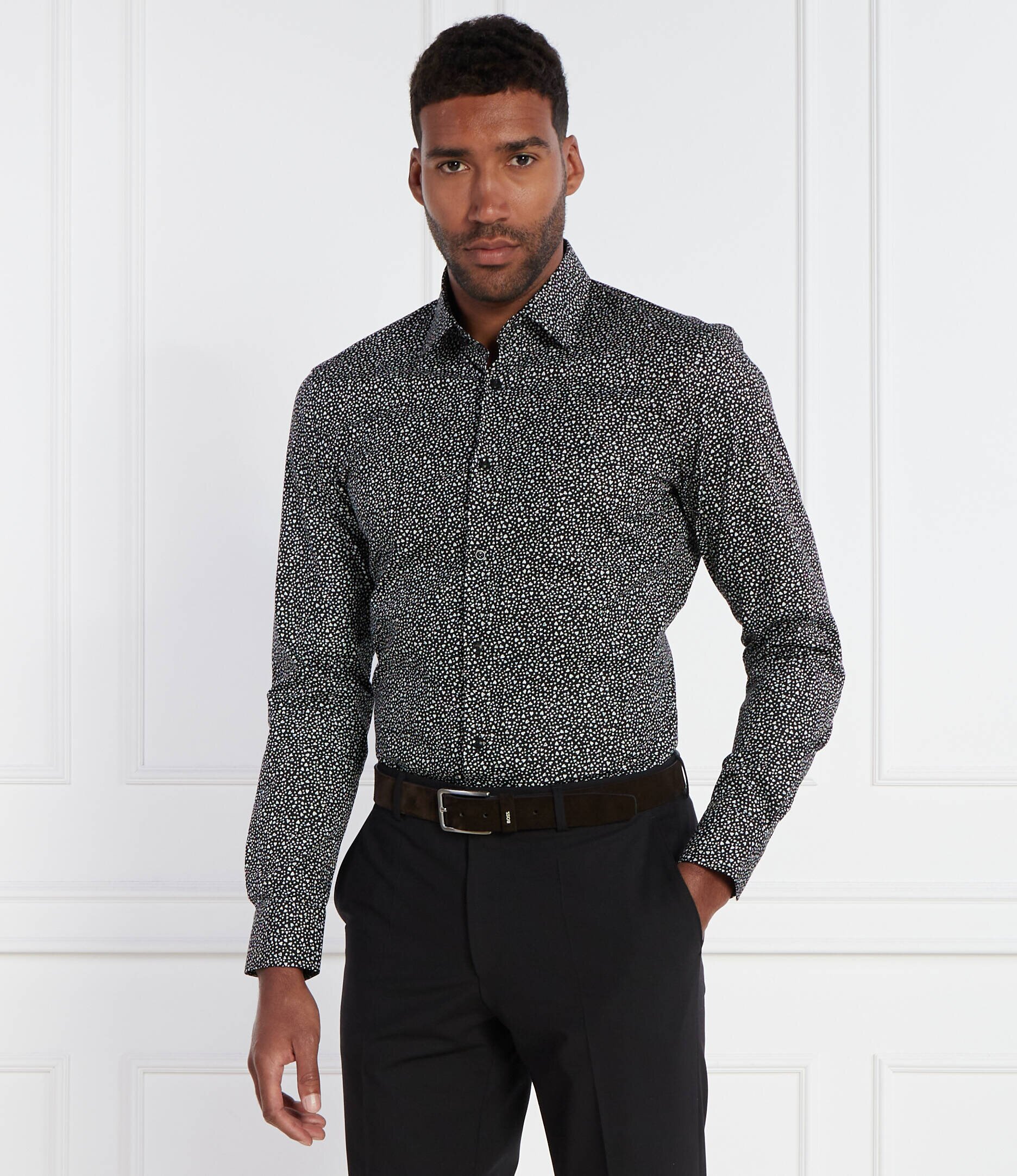 BOSS Black Cămașă H-HANK-kent-C1-214 | Slim Fit | stretch