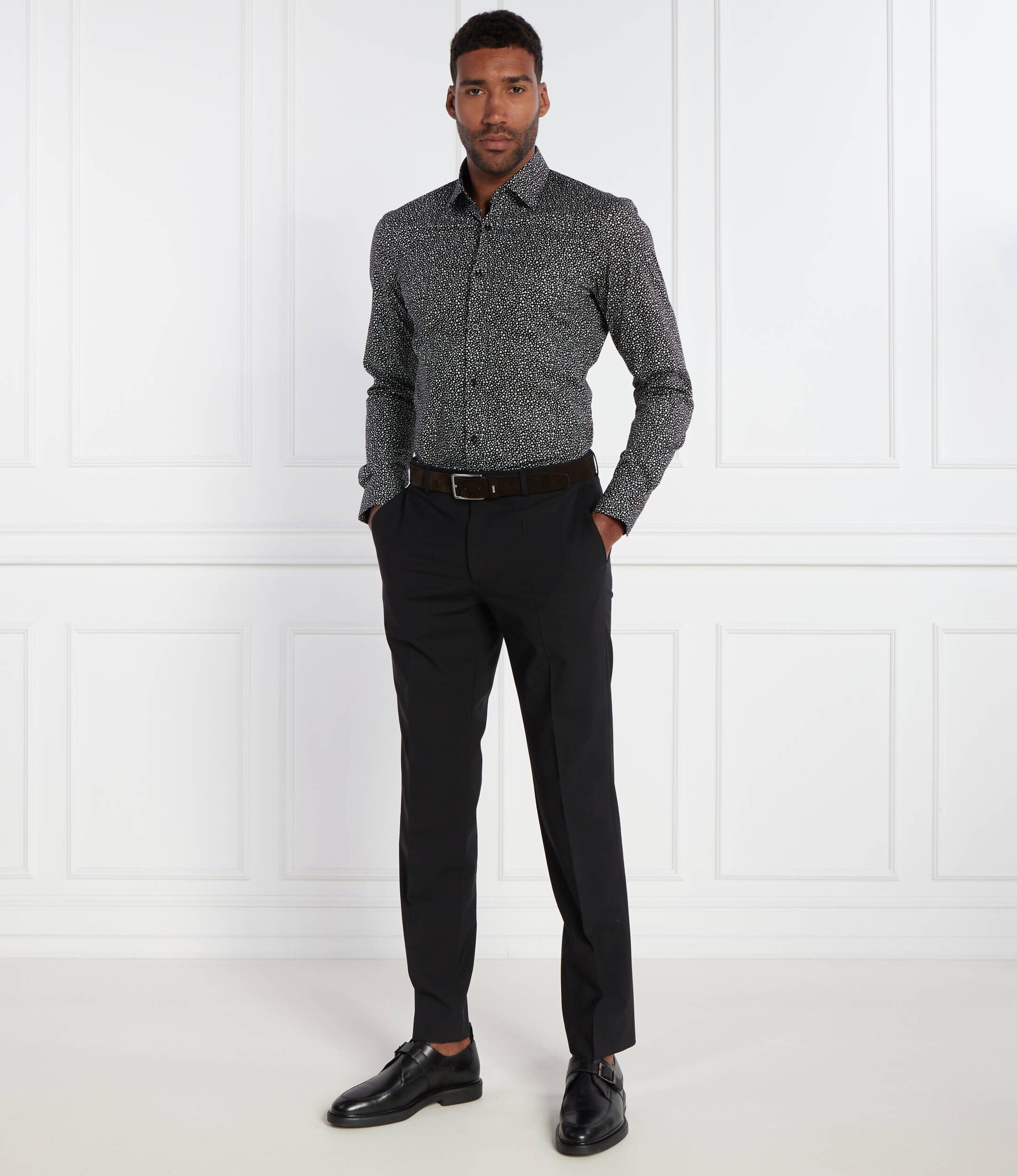 BOSS Black Cămașă H-HANK-kent-C1-214 | Slim Fit | stretch