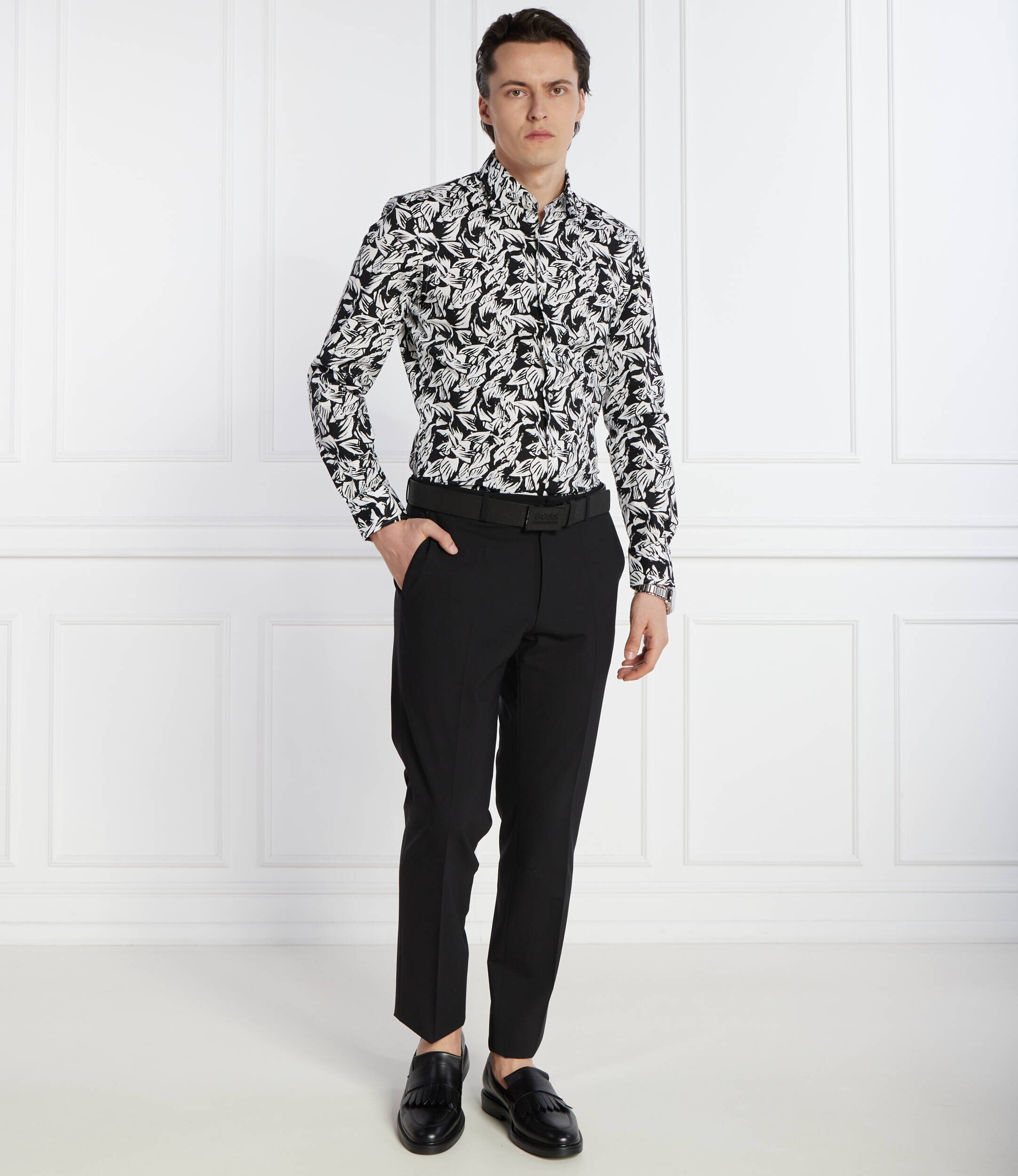 BOSS Black Cămașă H-HANK-kent-C1 | Slim Fit