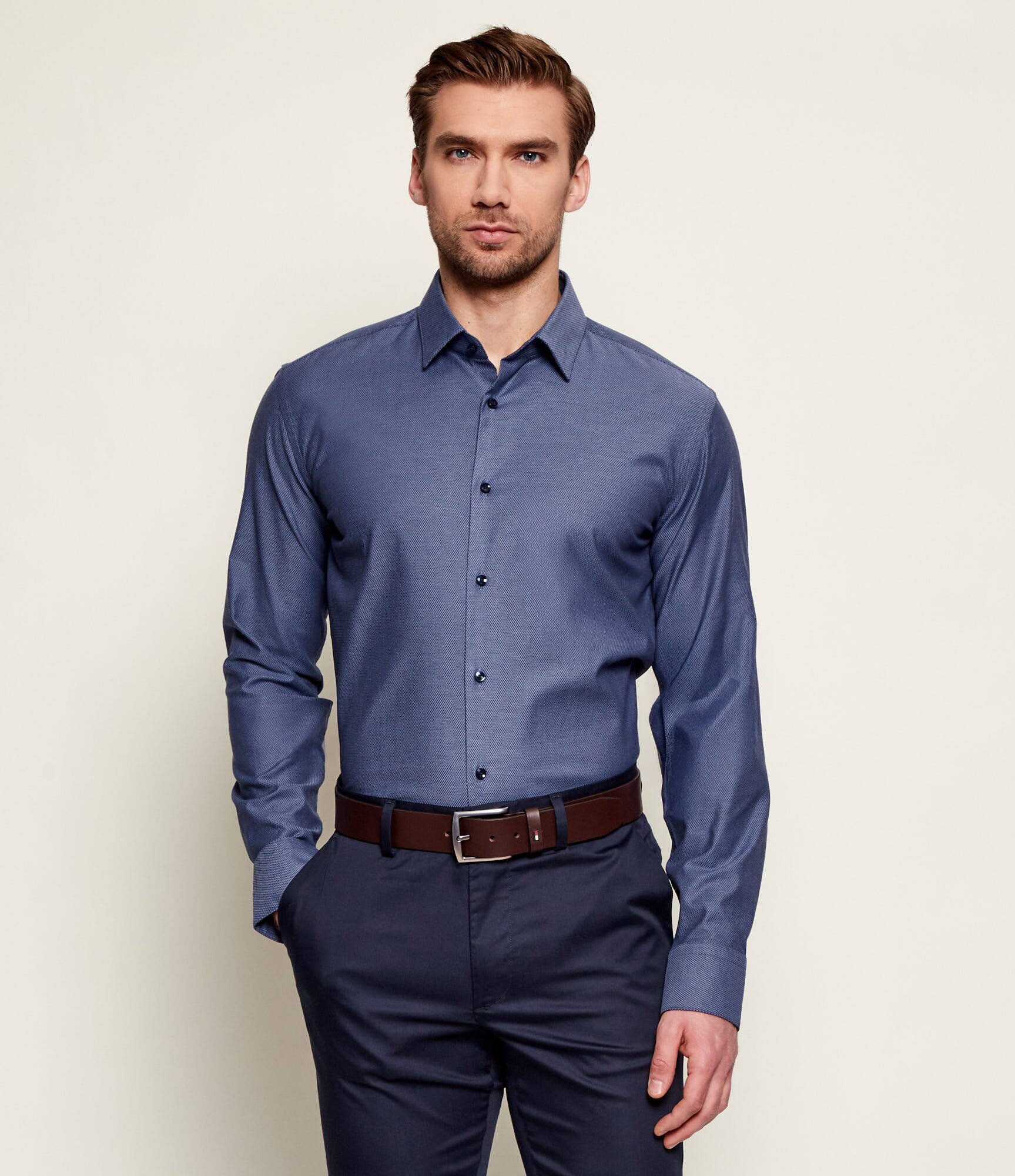 BOSS Black Cămașă H-HANK-s-kent-C1-232 | Slim Fit | easy iron