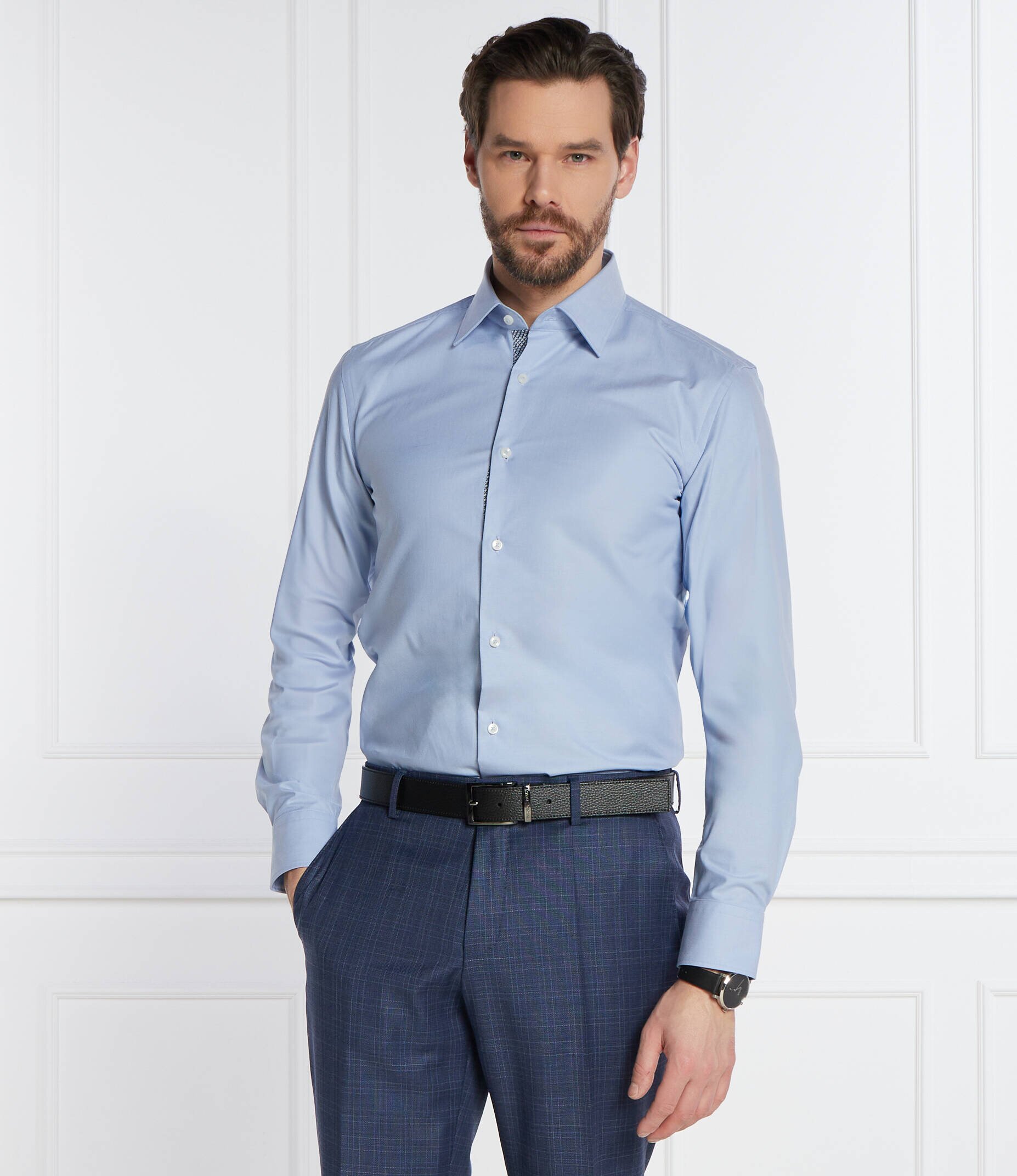 BOSS Black Cămașă H-HANK | Slim Fit | easy iron