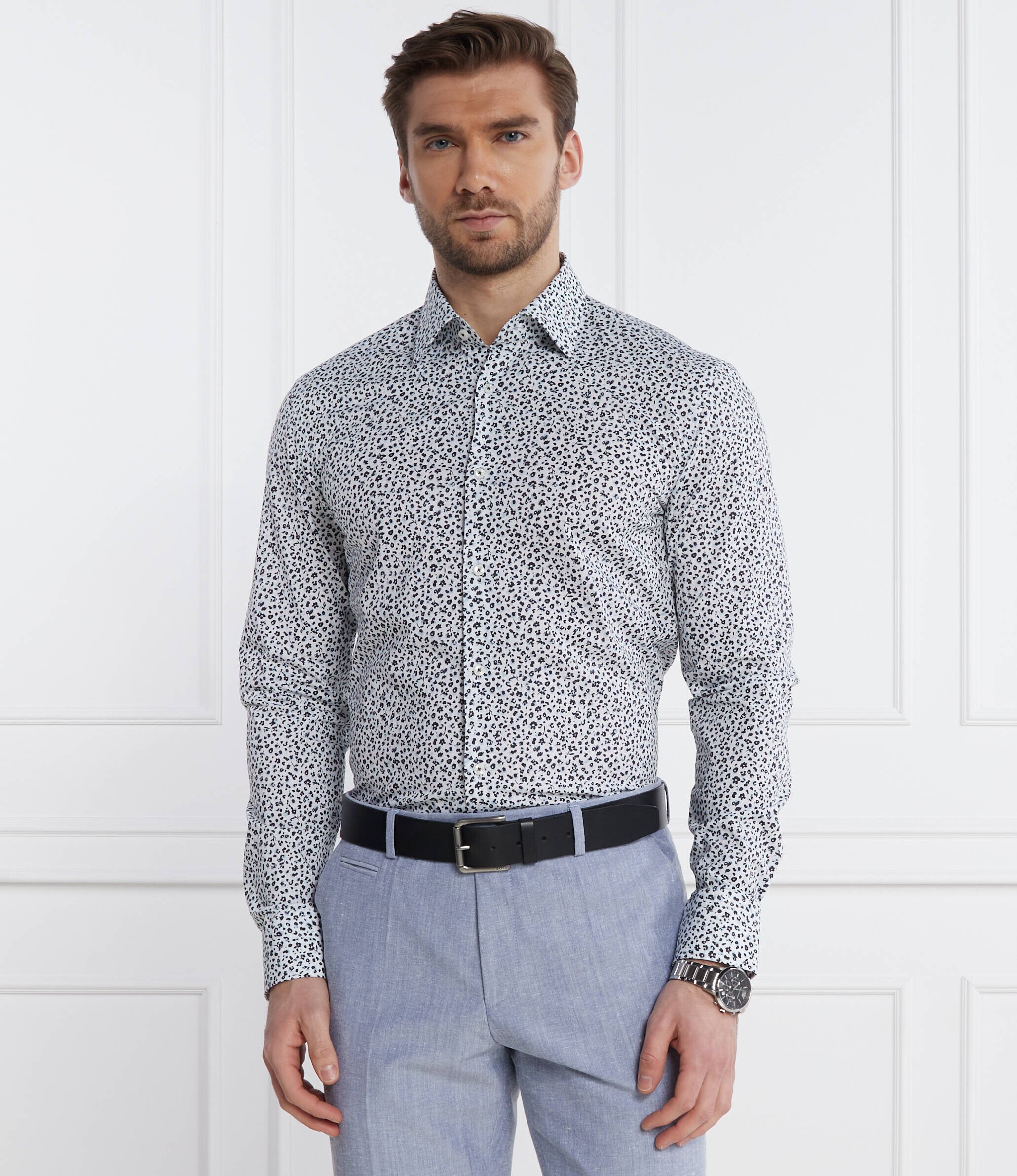 BOSS Black Cămașă H-HANK | Slim Fit | stretch
