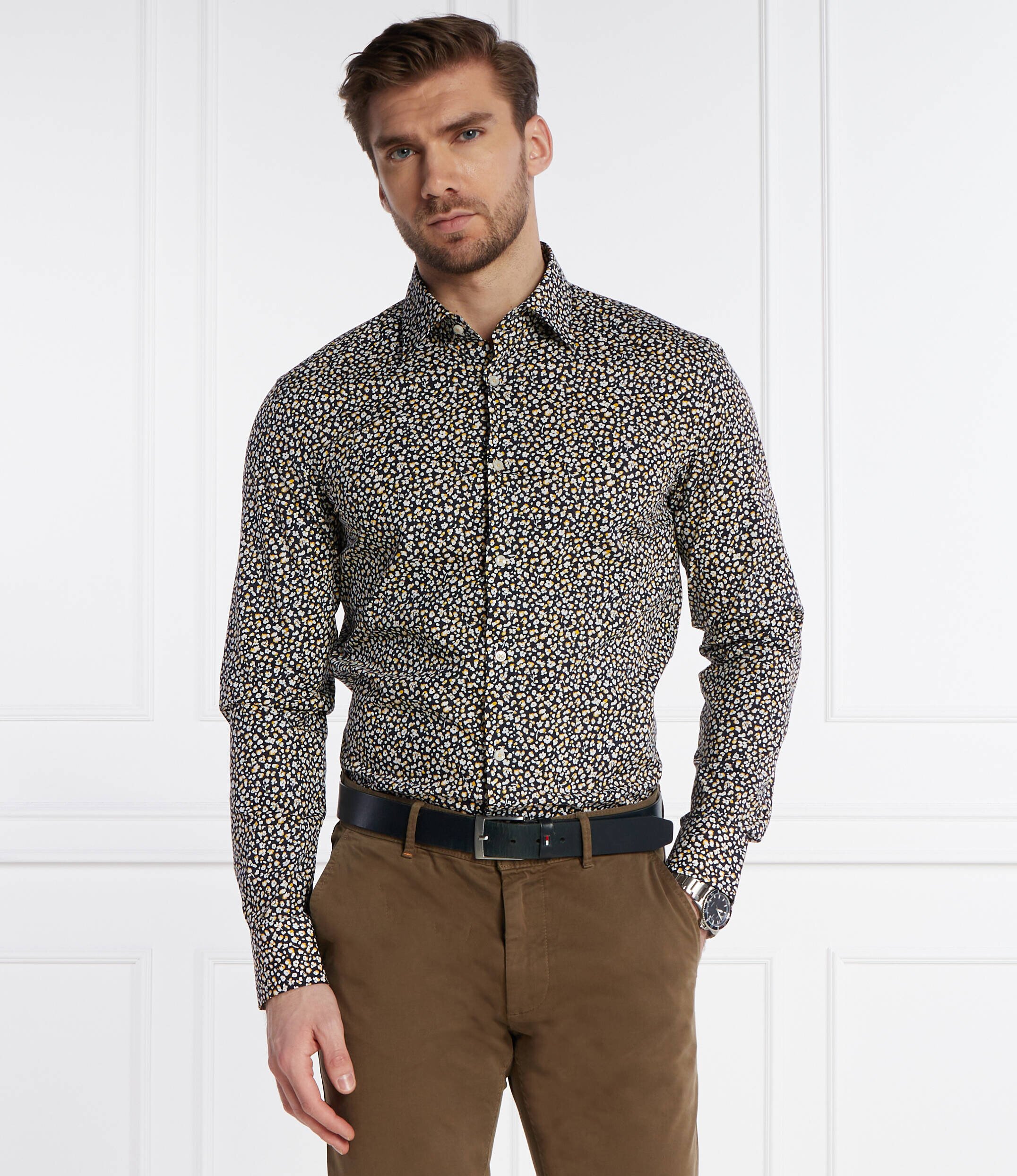 BOSS Black Cămașă H-HANK | Slim Fit | stretch