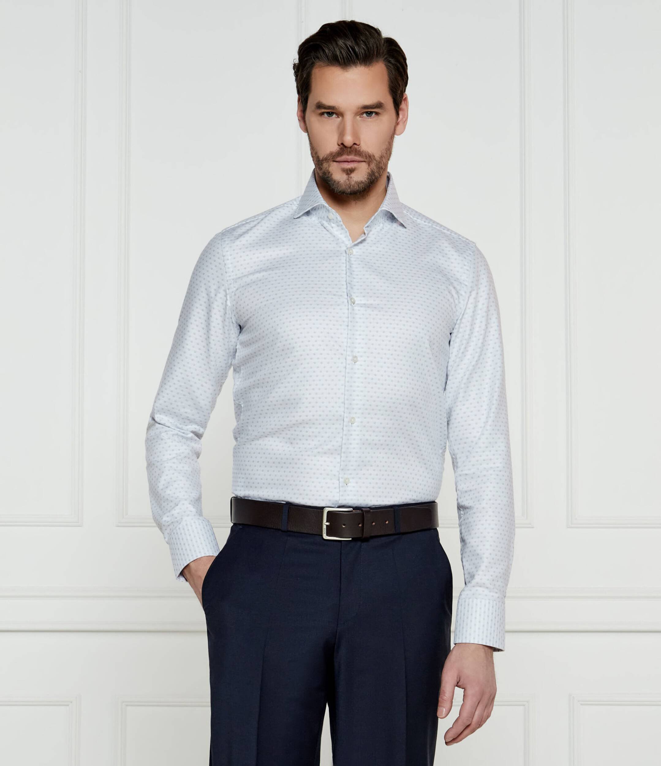 BOSS Black Cămașă H-HANK-spread-C1-222 | Slim Fit