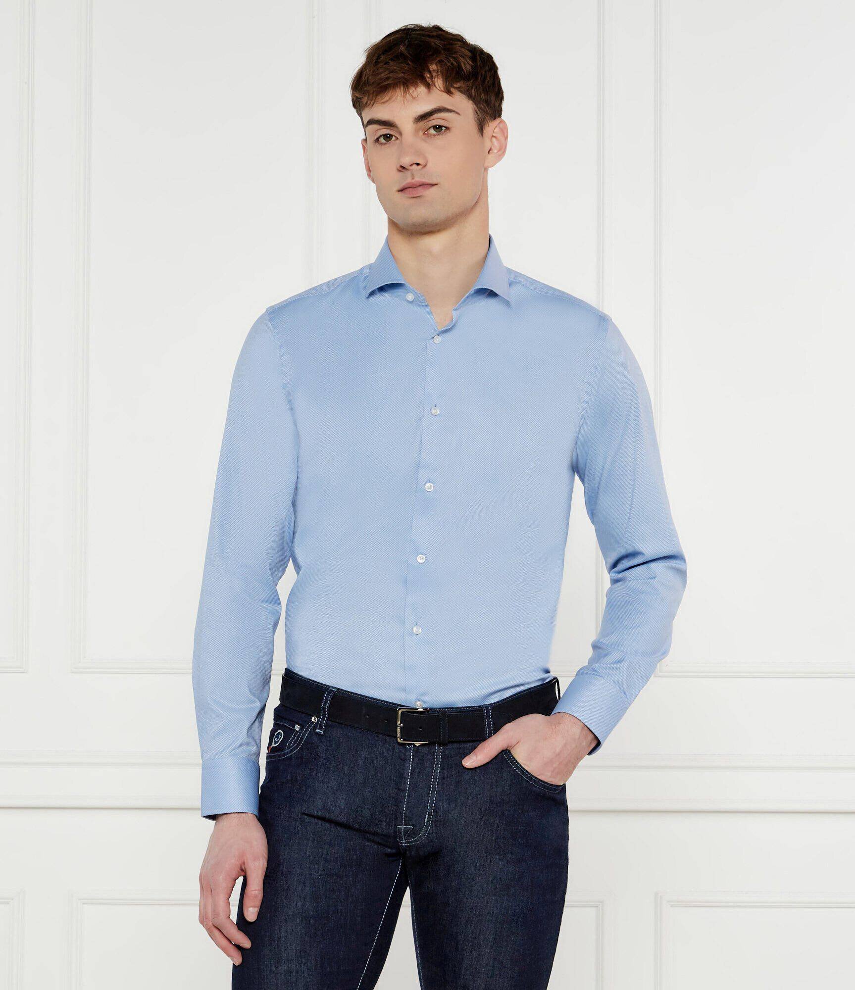 BOSS Black Cămașă H-HANK-spread-C1-222 | Slim Fit | easy iron