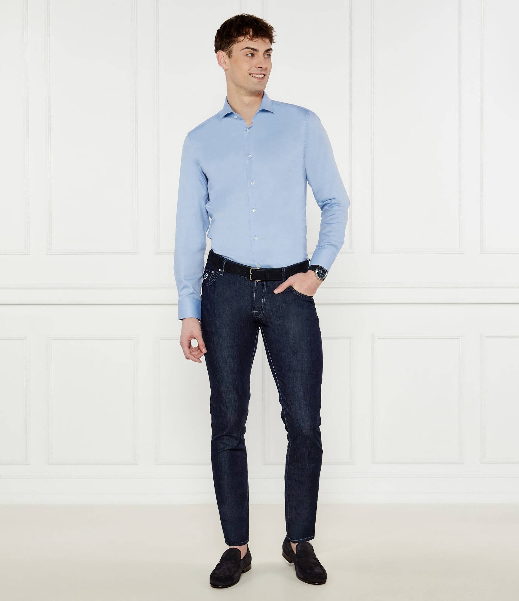 BOSS Black Cămașă H-HANK-spread-C1-222 | Slim Fit | easy iron