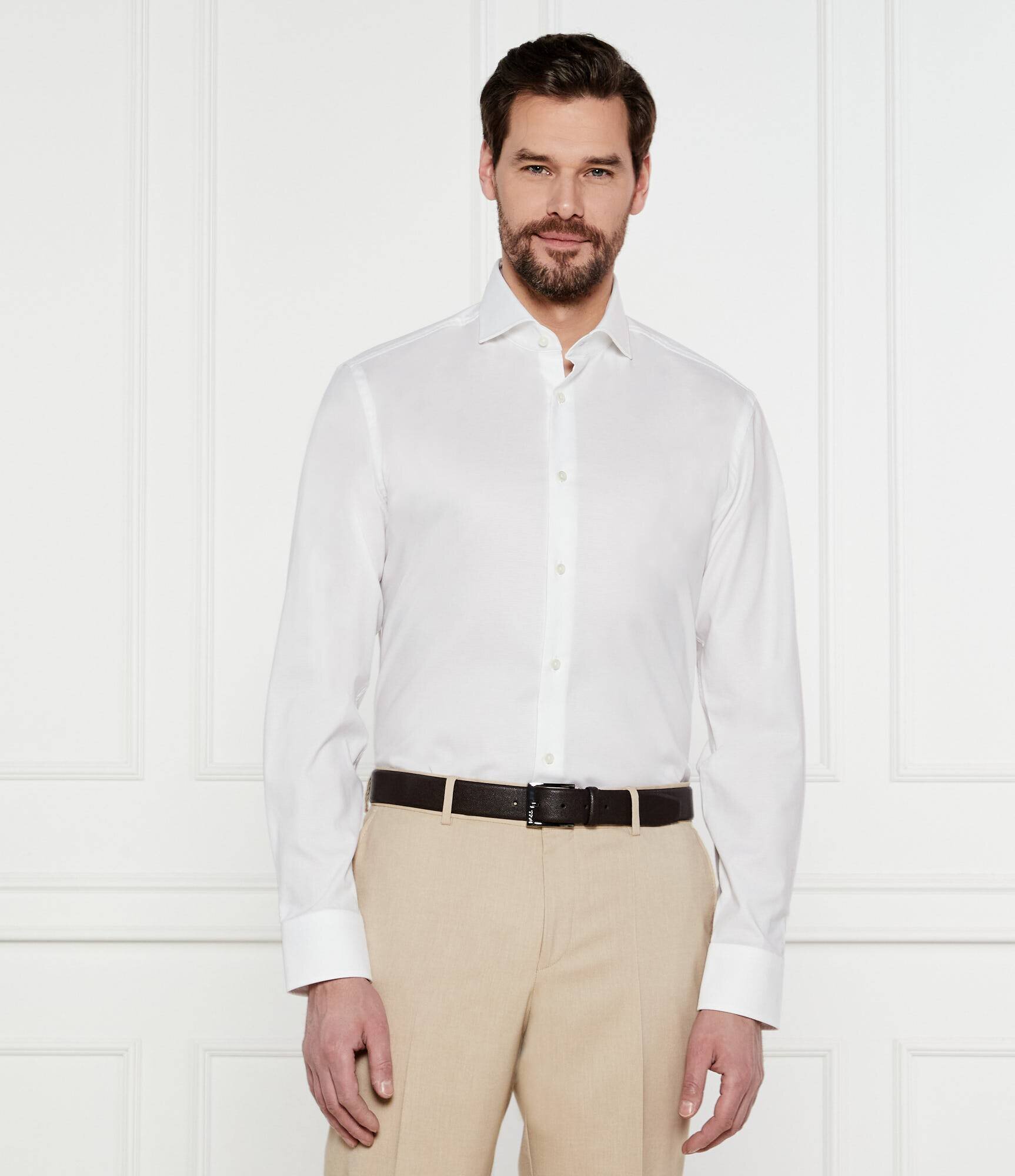 BOSS Black Cămașă H-HANK-spread-C1-222 | Slim Fit | easy iron