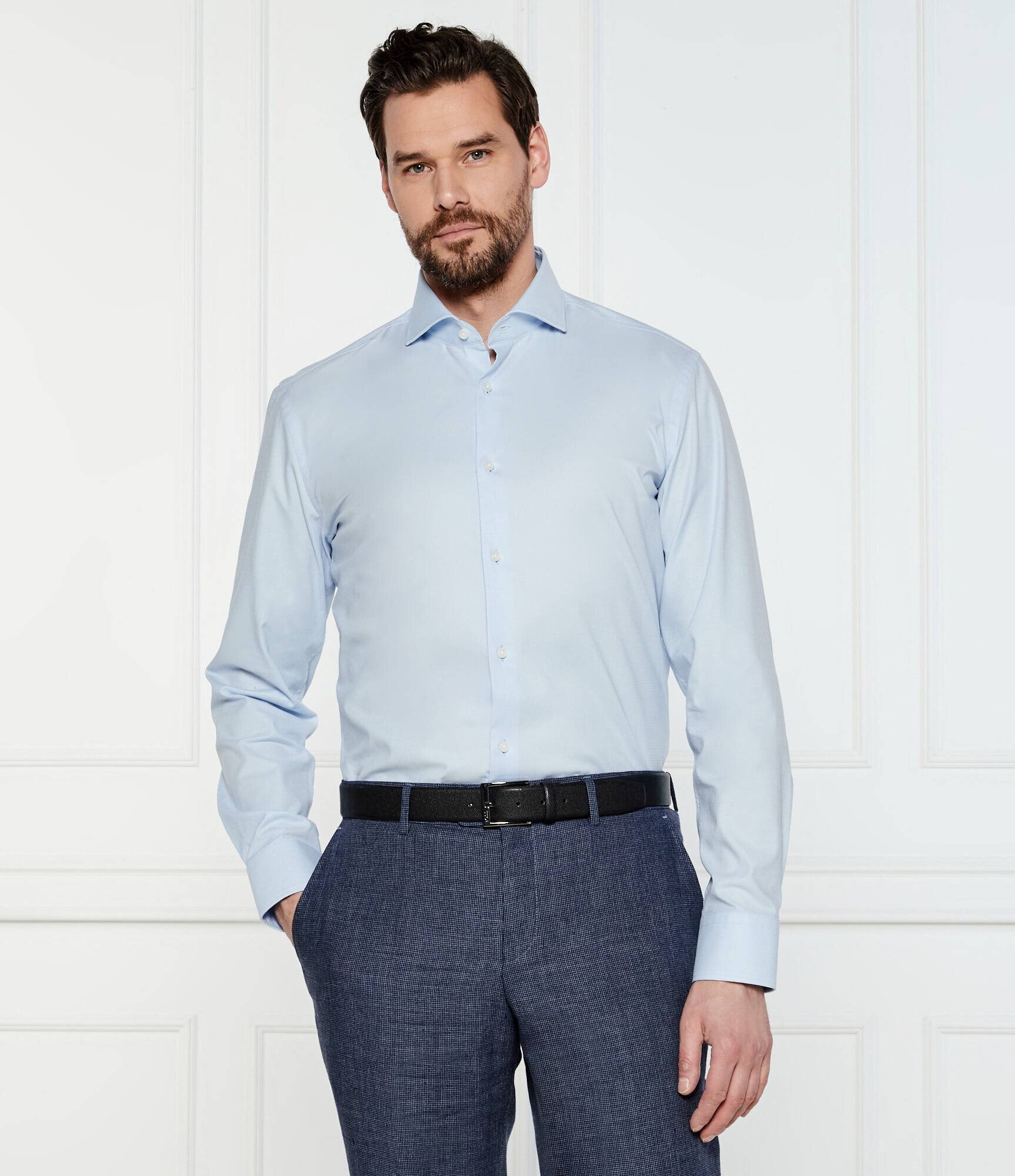 BOSS Black Cămașă H-HANK-spread-C1-222 | Slim Fit | easy iron