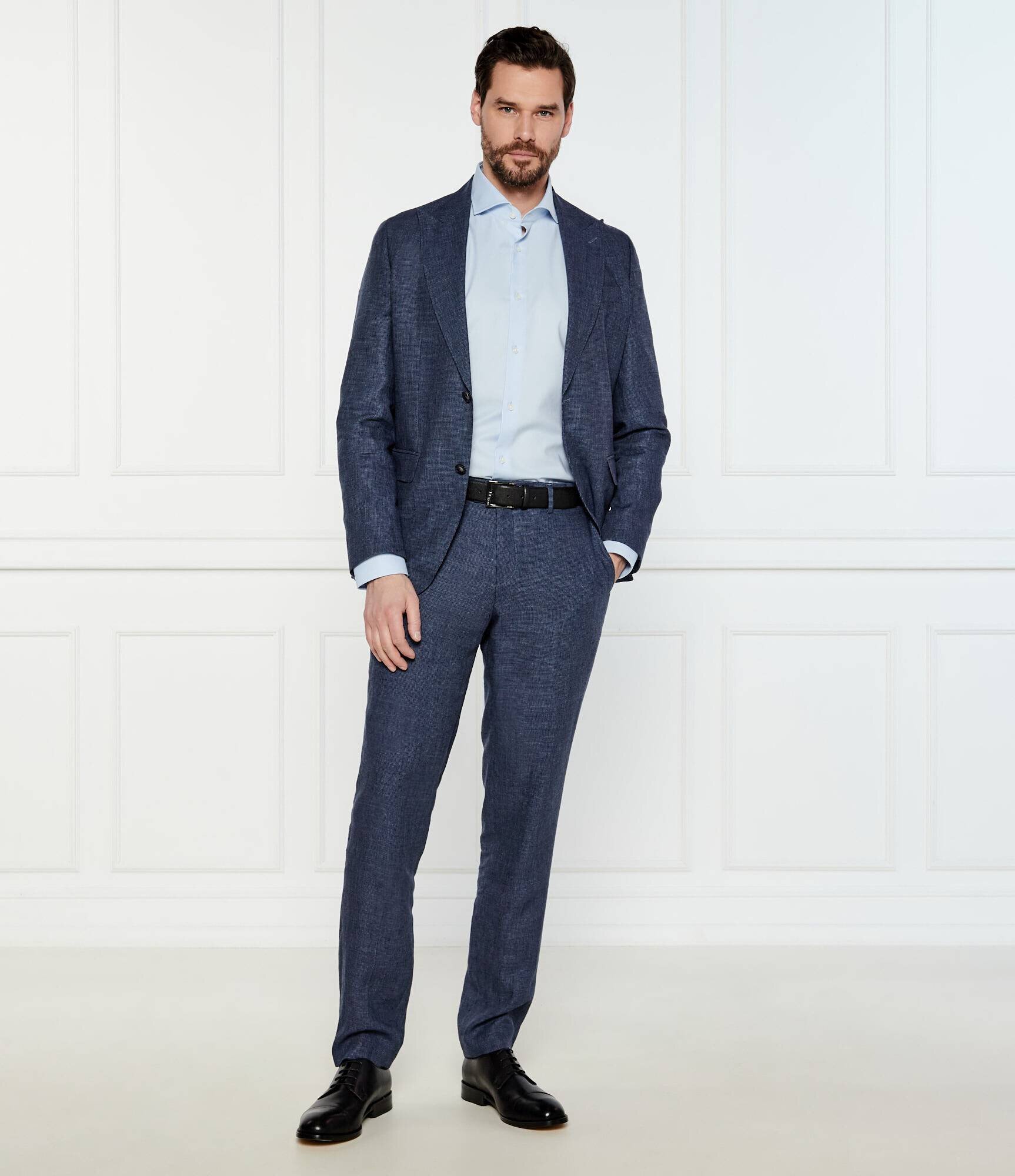 BOSS Black Cămașă H-HANK-spread-C1-222 | Slim Fit | easy iron