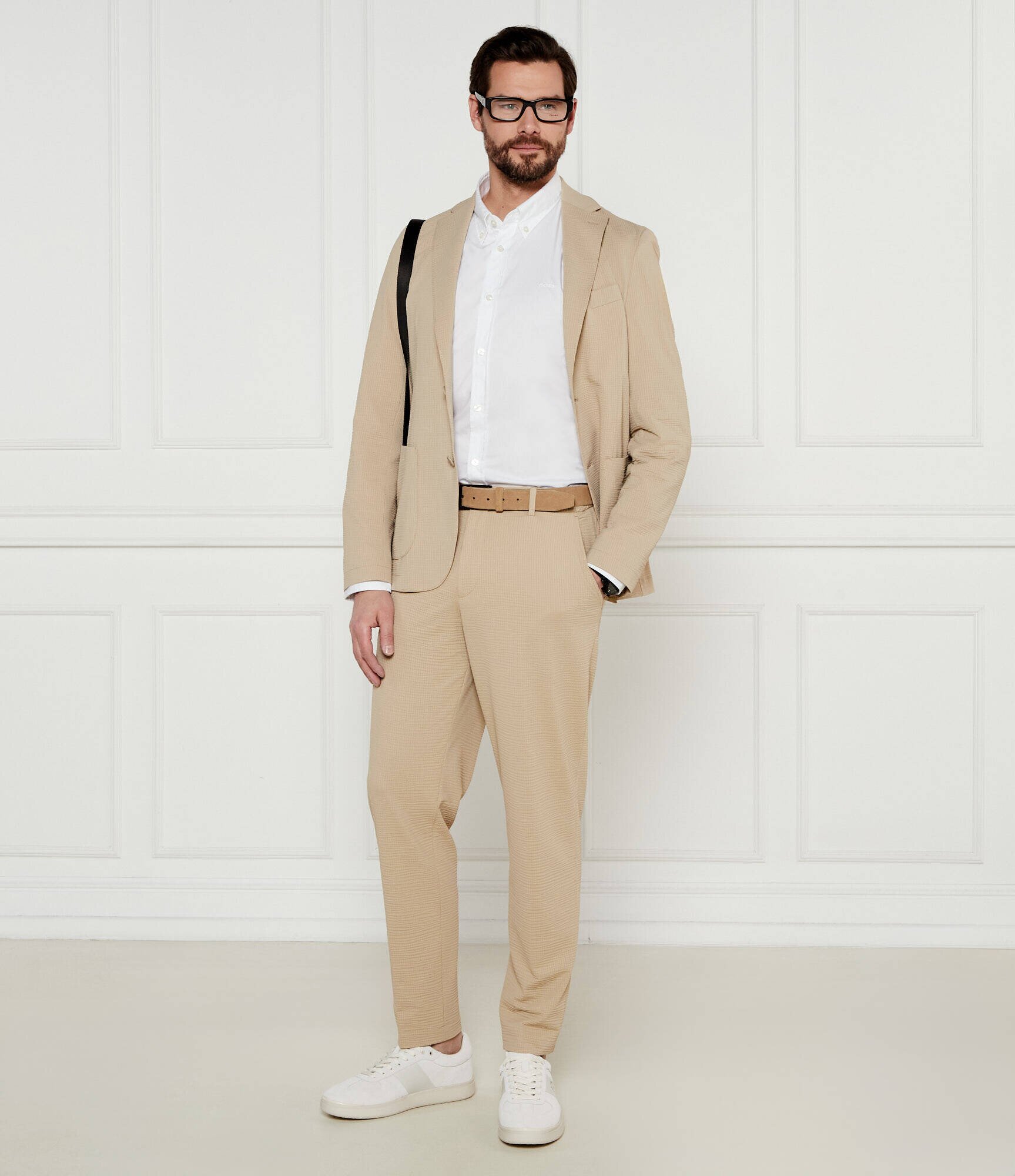 BOSS Black Cămașă H-ROAN-BD-E-C1-243 | Slim Fit | stretch