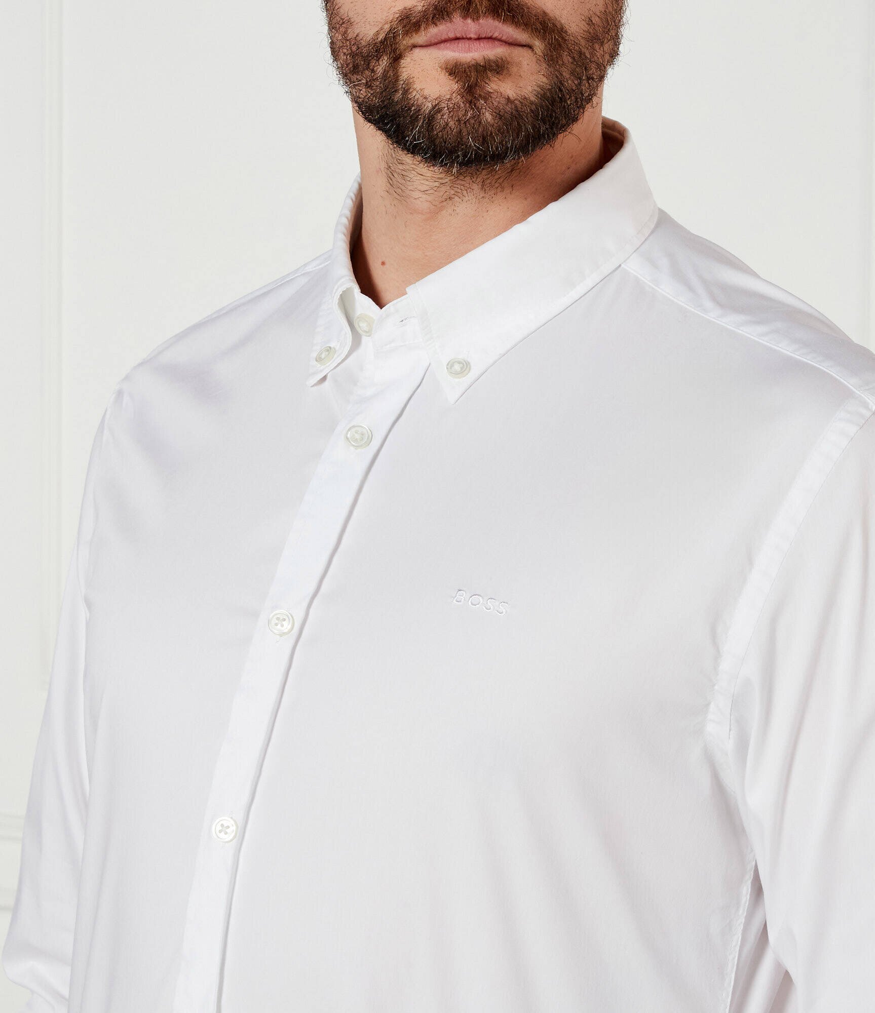 BOSS Black Cămașă H-ROAN-BD-E-C1-243 | Slim Fit | stretch
