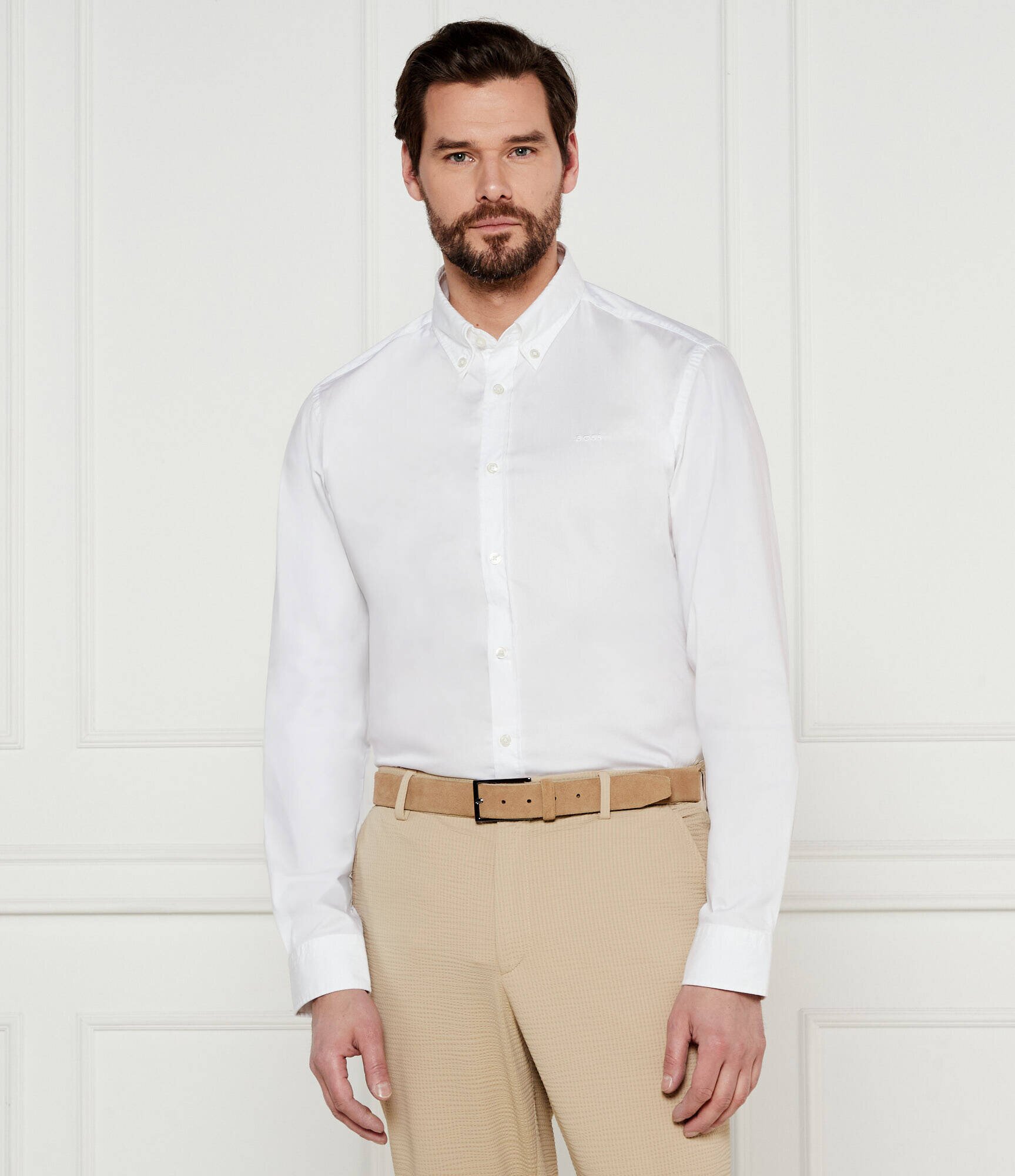 BOSS Black Cămașă H-ROAN-BD-E-C1-243 | Slim Fit | stretch