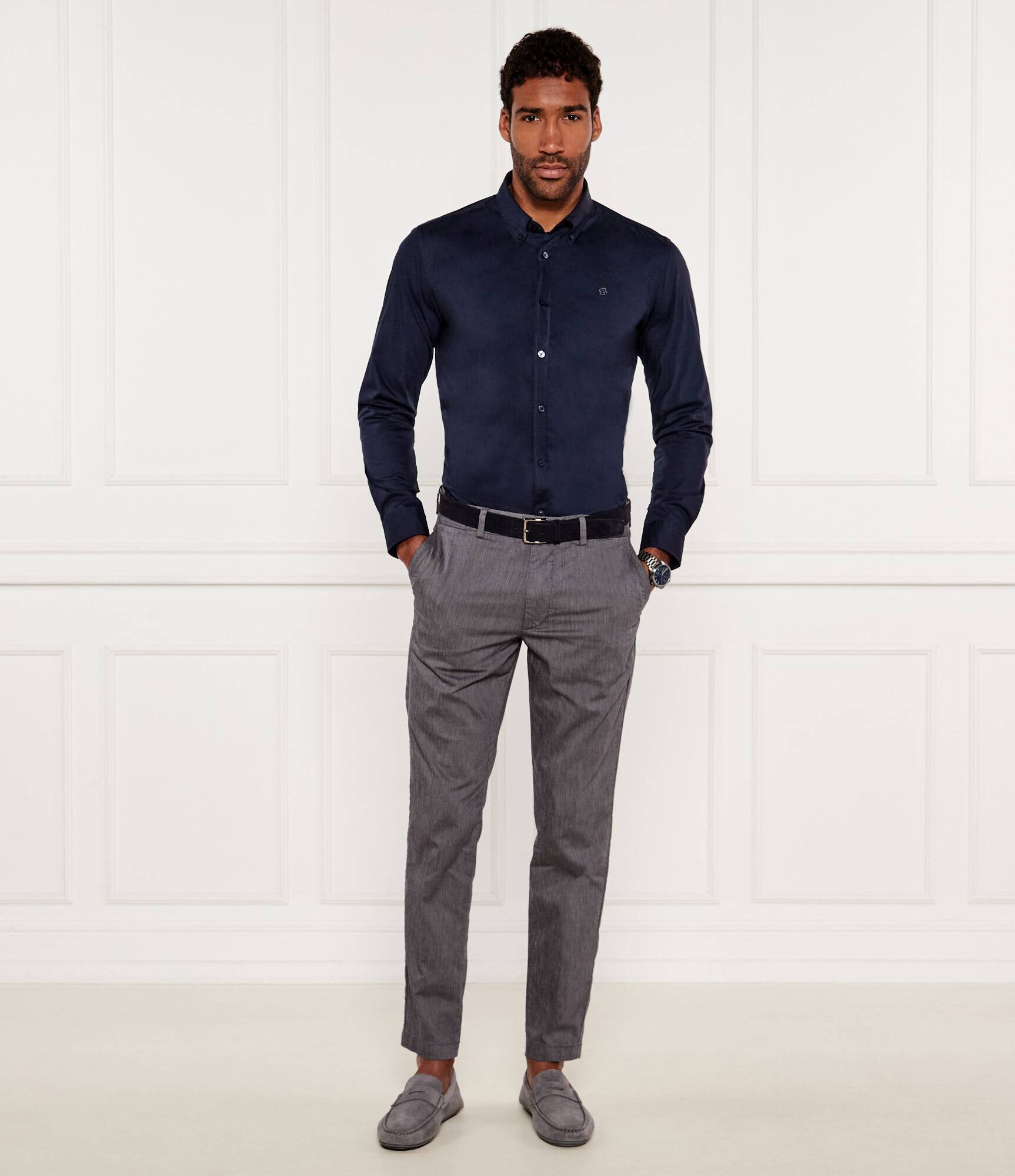 BOSS Black Cămașă H-ROAN-BD-E-C1-253 | Slim Fit | stretch