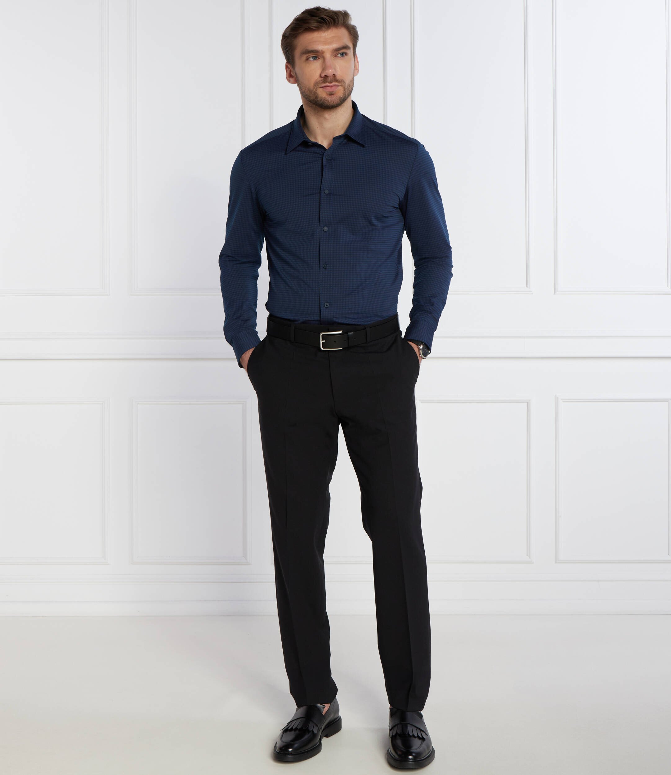 BOSS Black Cămașă Koszula P-LIAM-kent-C1-234 | Slim Fit