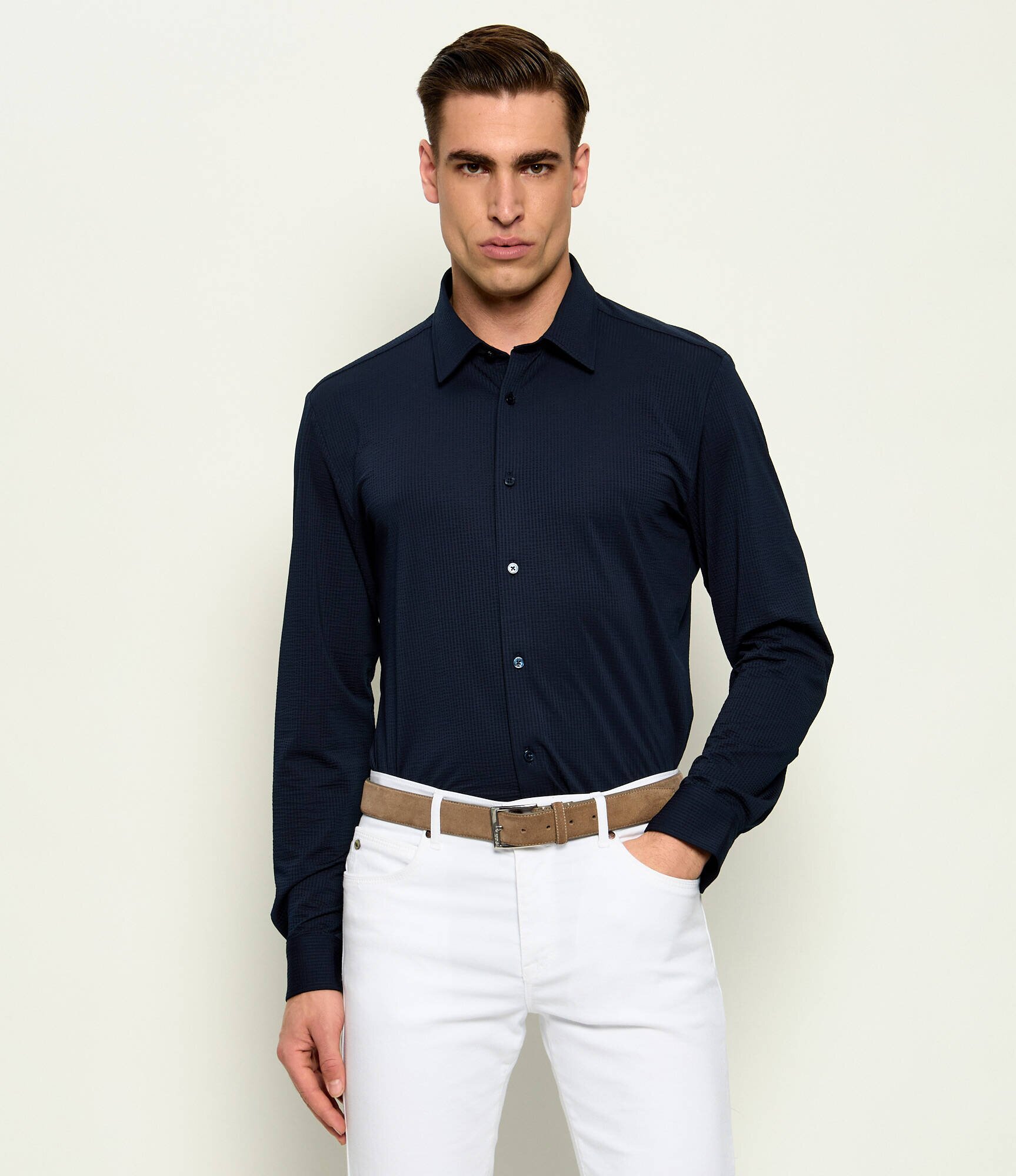 BOSS Black Cămașă P-ROAN-K-F-261 | Slim Fit | stretch