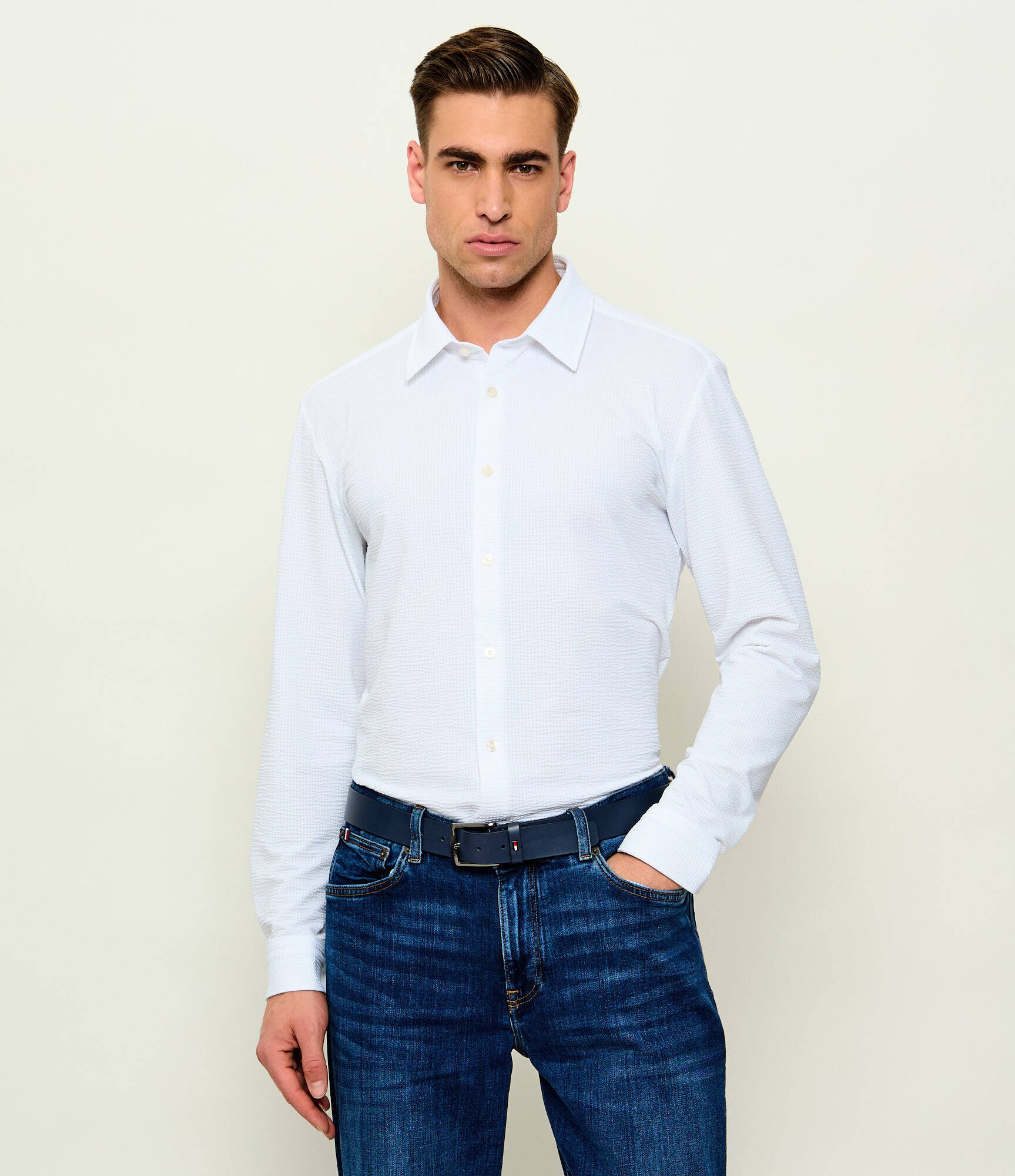 BOSS Black Cămașă P-ROAN-K-F-261 | Slim Fit | stretch