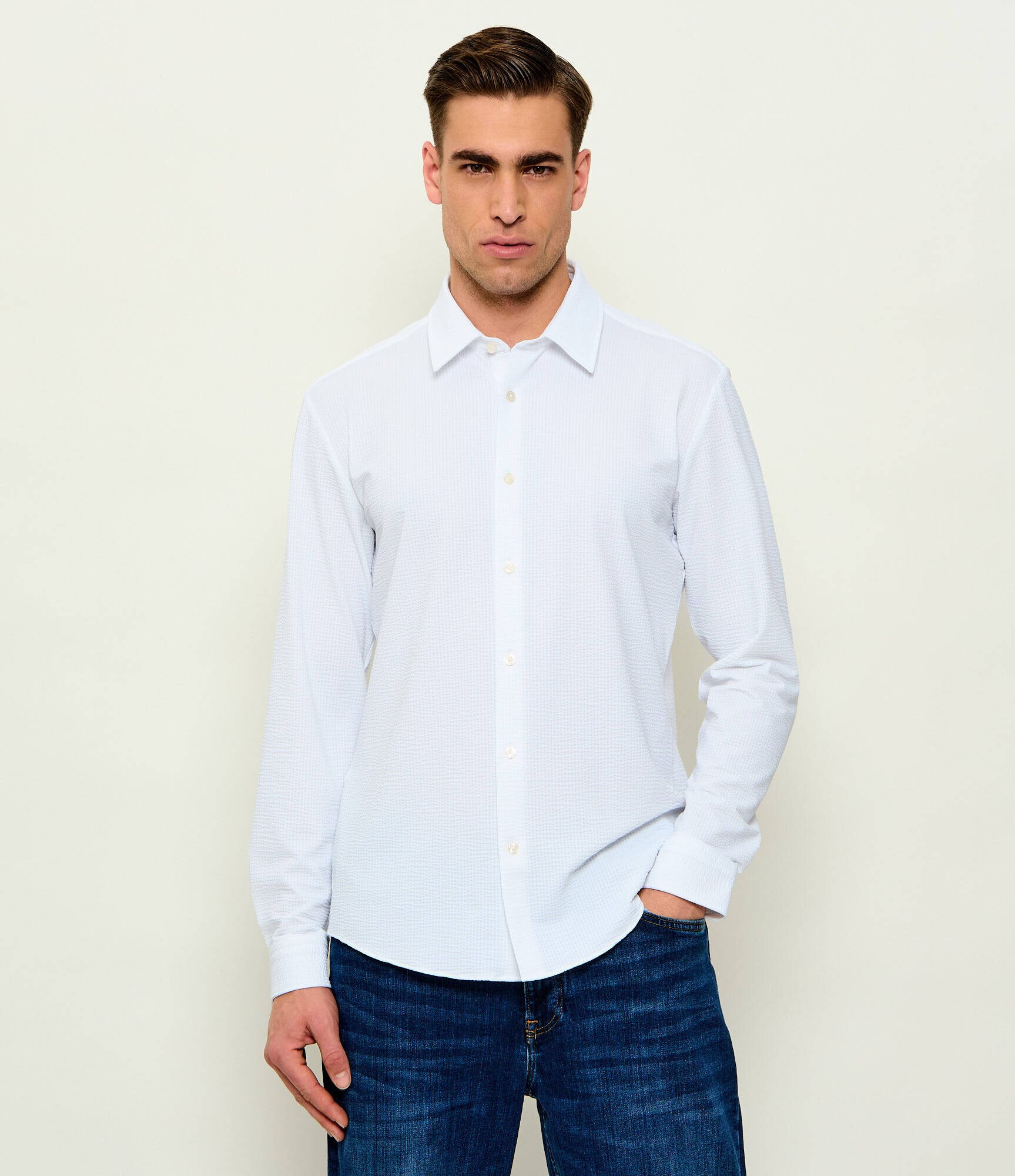 BOSS Black Cămașă P-ROAN-K-F-261 | Slim Fit | stretch
