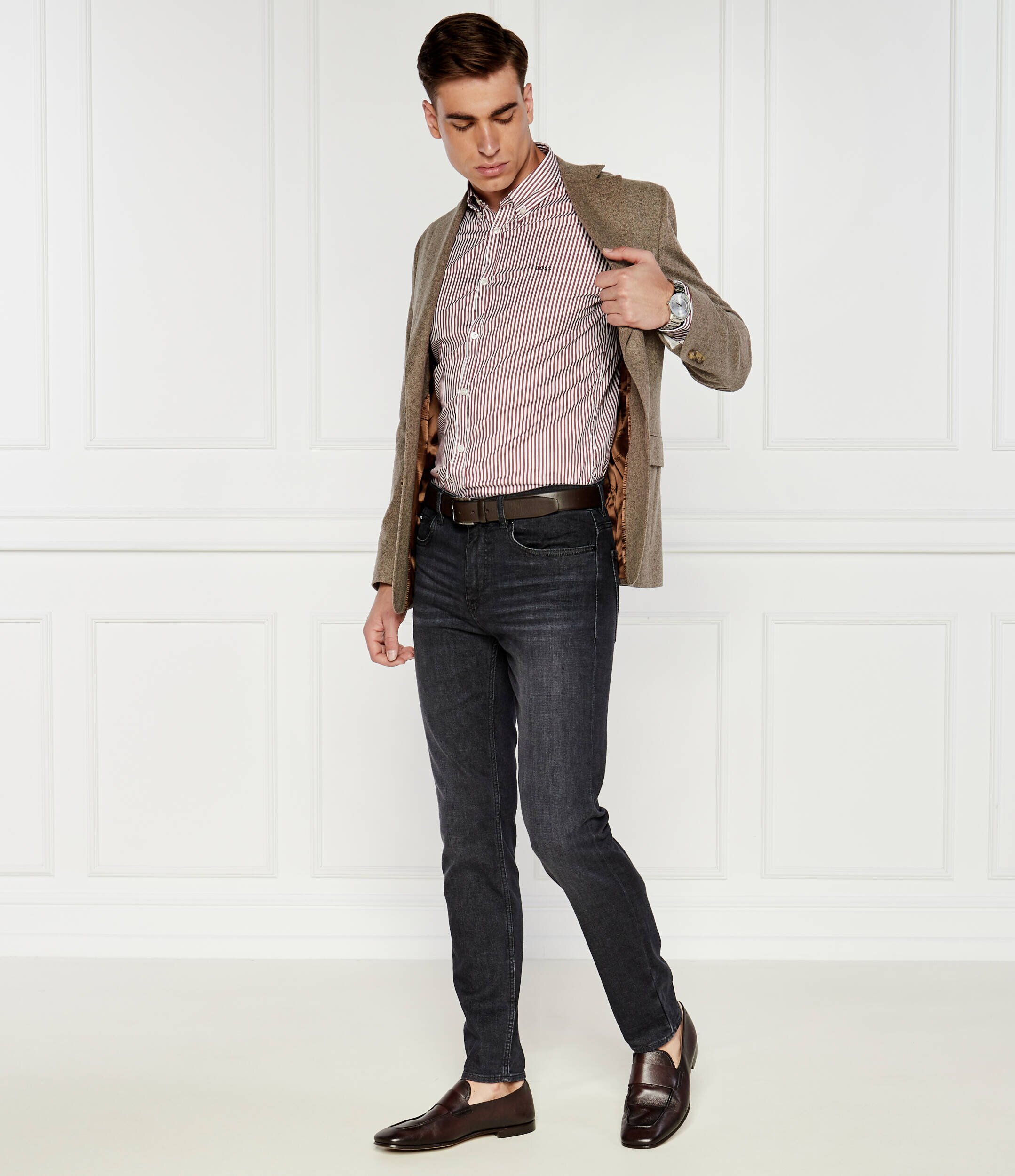 BOSS Black Cămașă Roan | Slim Fit | stretch