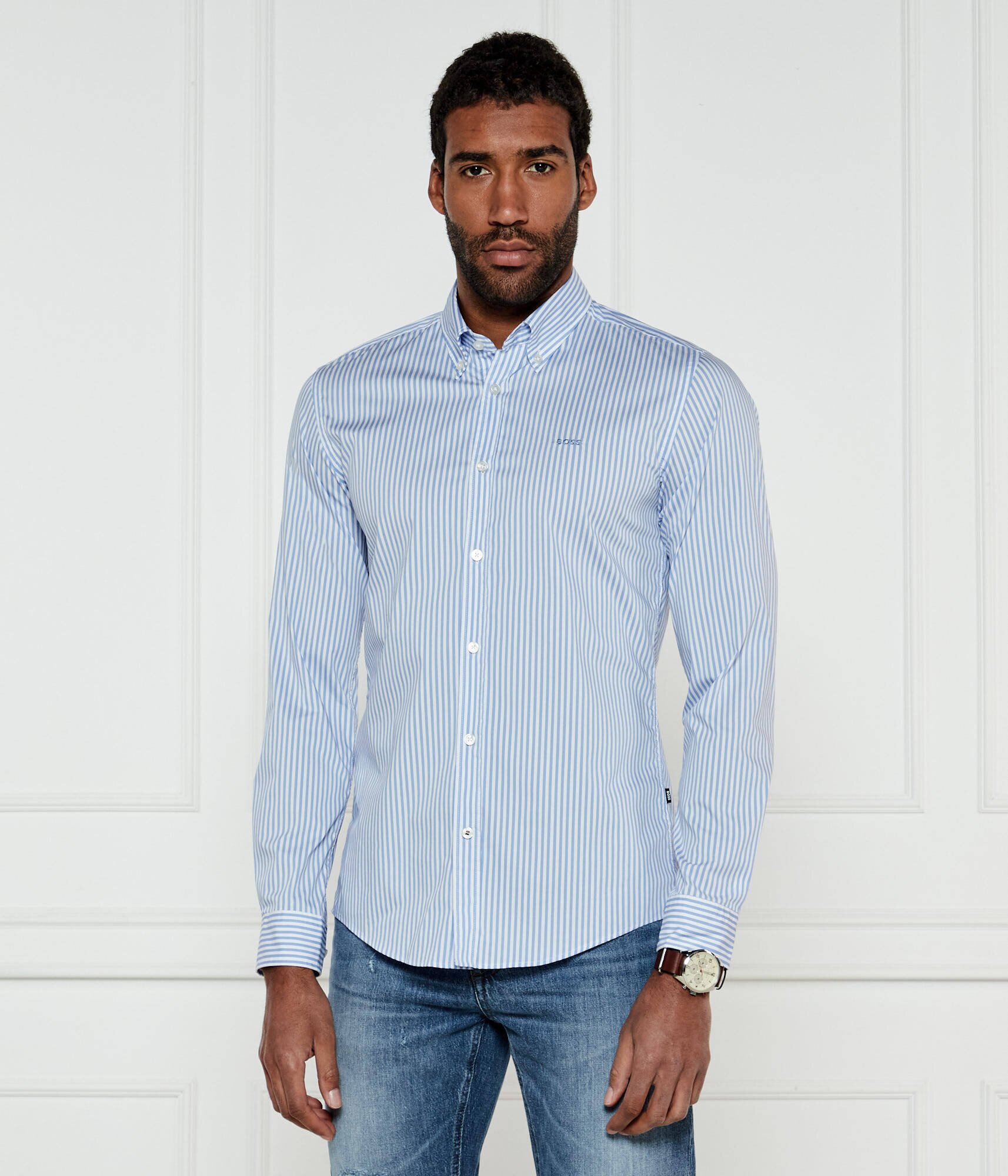 BOSS Black Cămașă Roan | Slim Fit | stretch