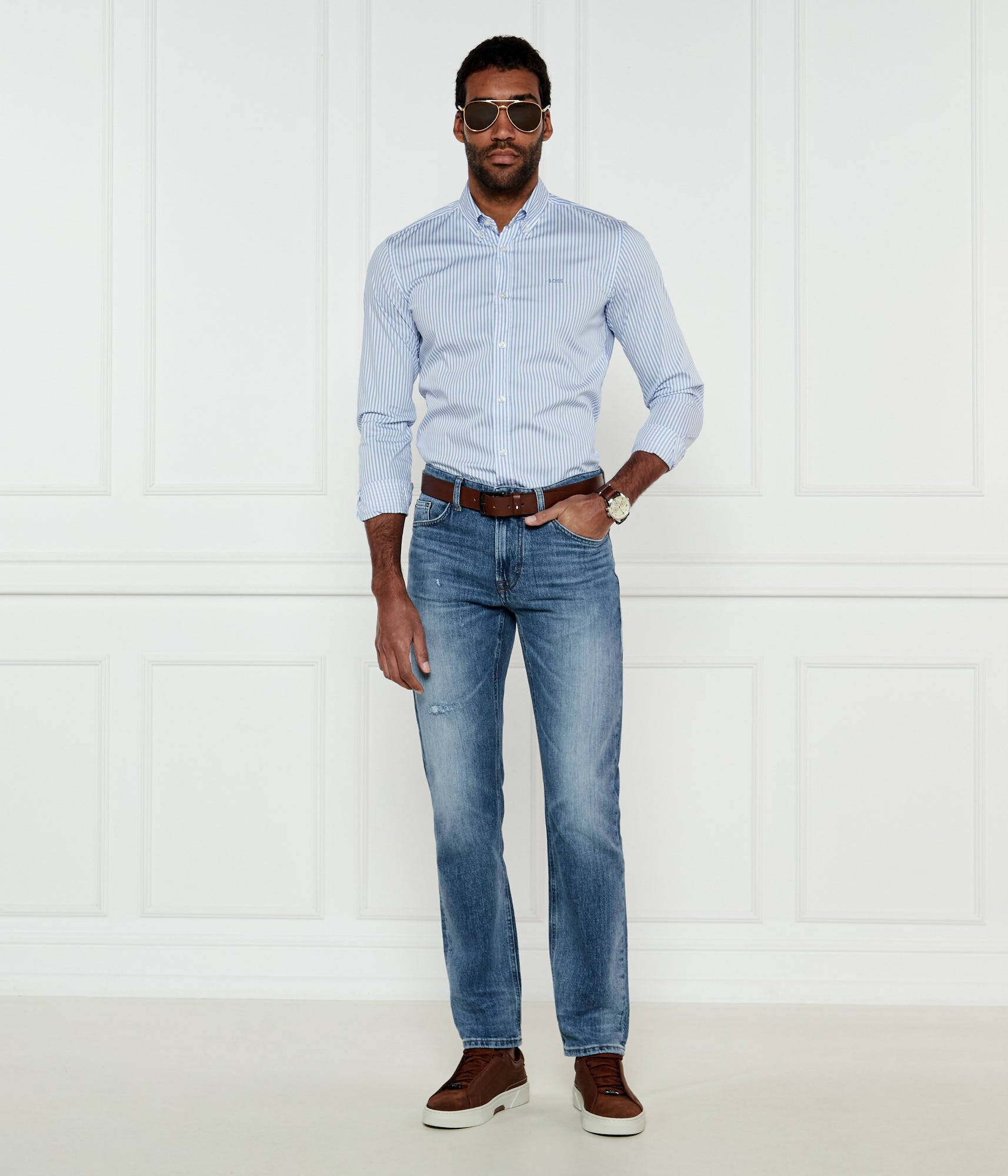 BOSS Black Cămașă Roan | Slim Fit | stretch