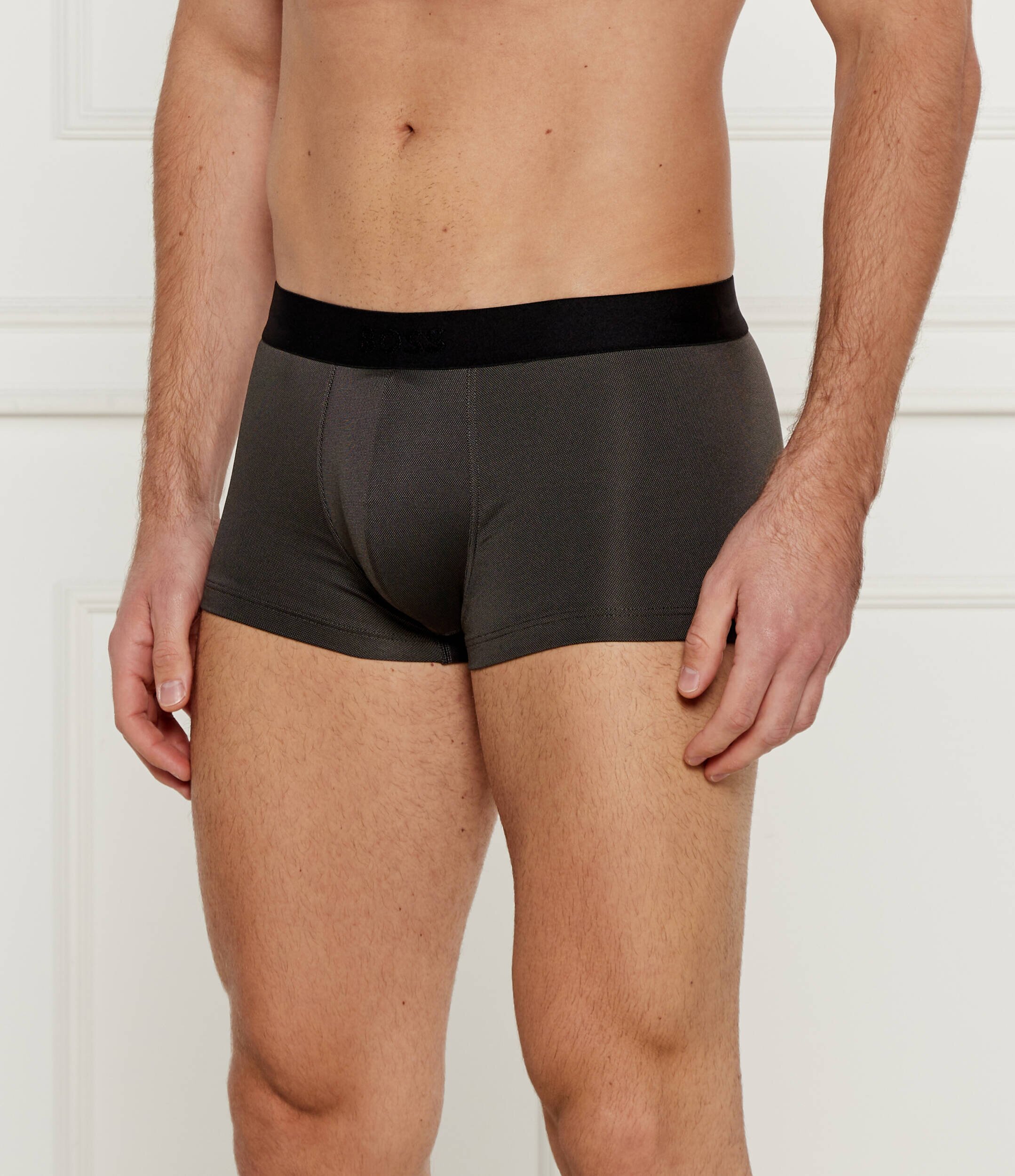 BOSS Black Chiloți boxer Trunk Shiny Piquet