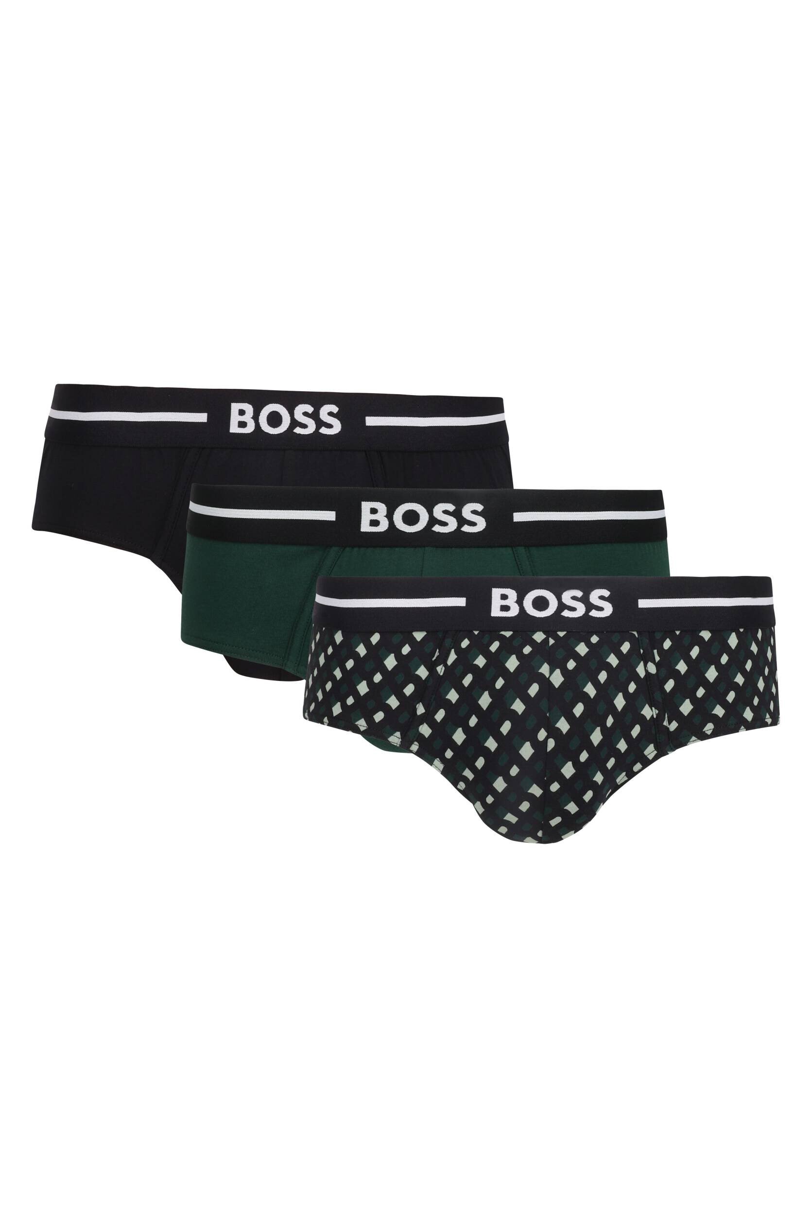 BOSS Black Chiloți slipi 3-pack HipBr 3P Bold Design