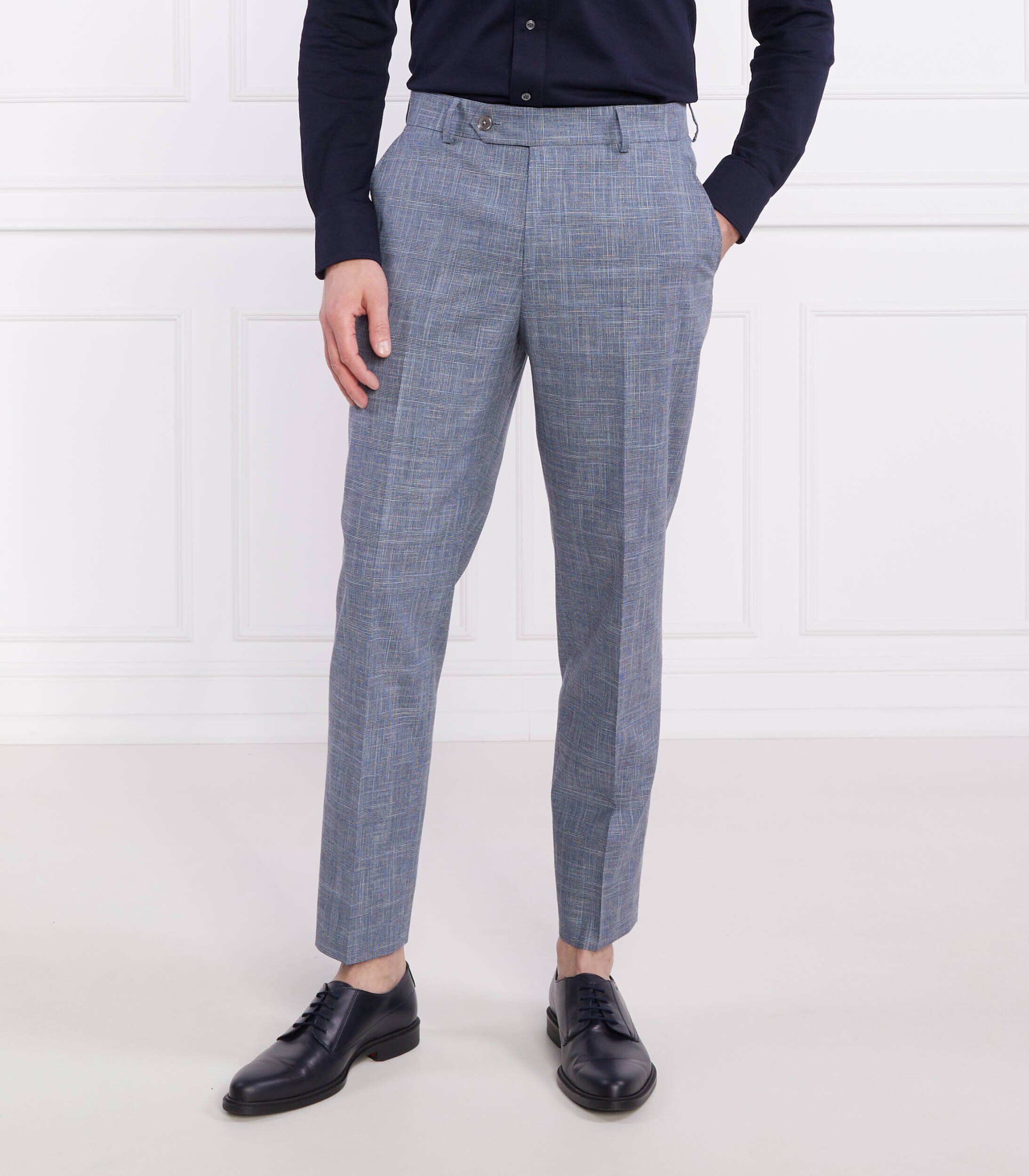 BOSS Black Costum C-Hanry-2Pcs-232 | Slim Fit cu adaos de lână