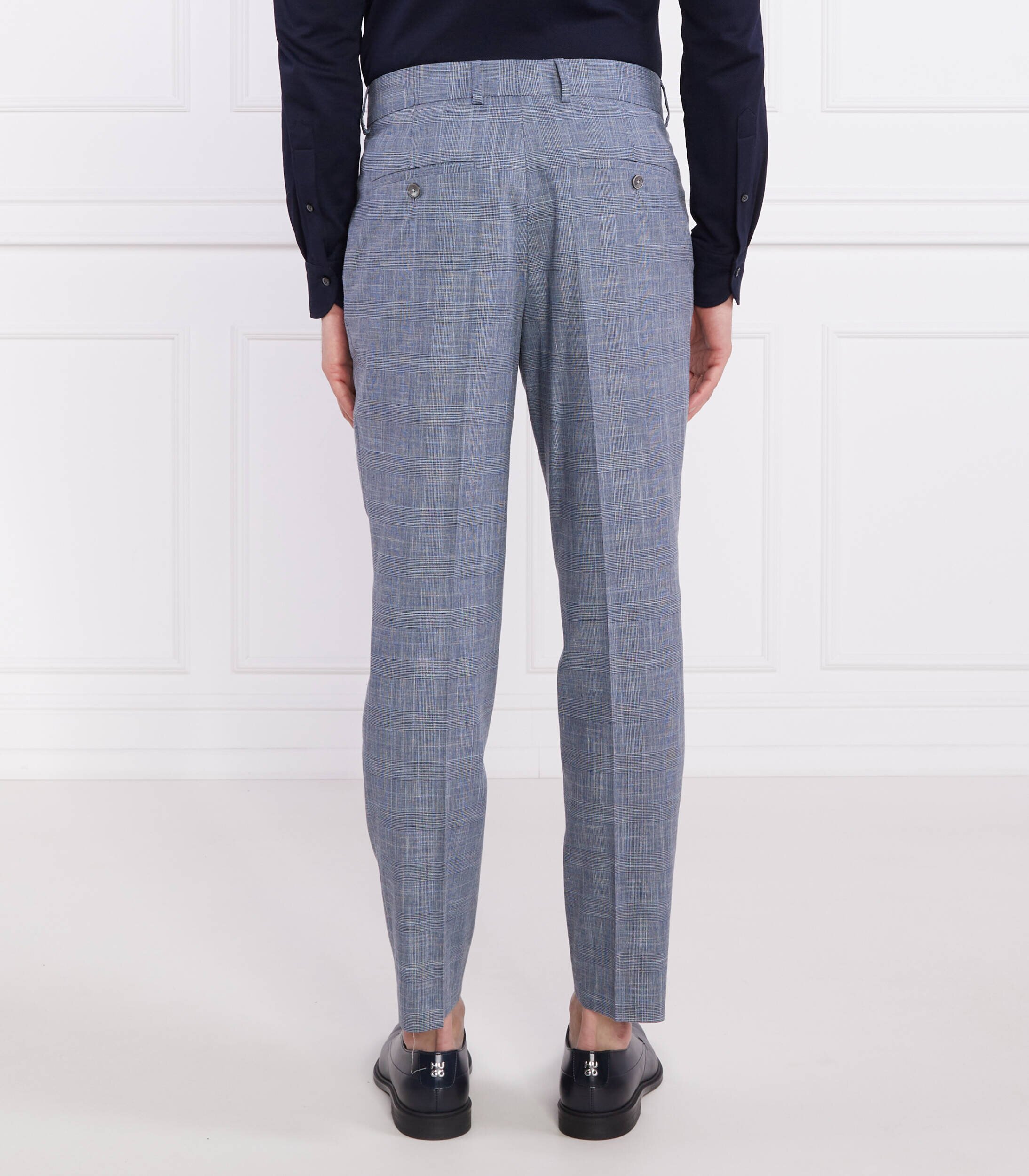 BOSS Black Costum C-Hanry-2Pcs-232 | Slim Fit cu adaos de lână