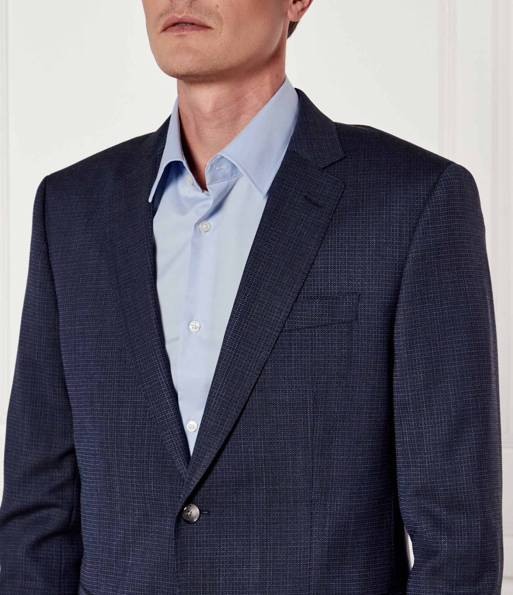 BOSS Black Costum H-Huge-2Pcs-224 | Slim Fit cu adaos de lână