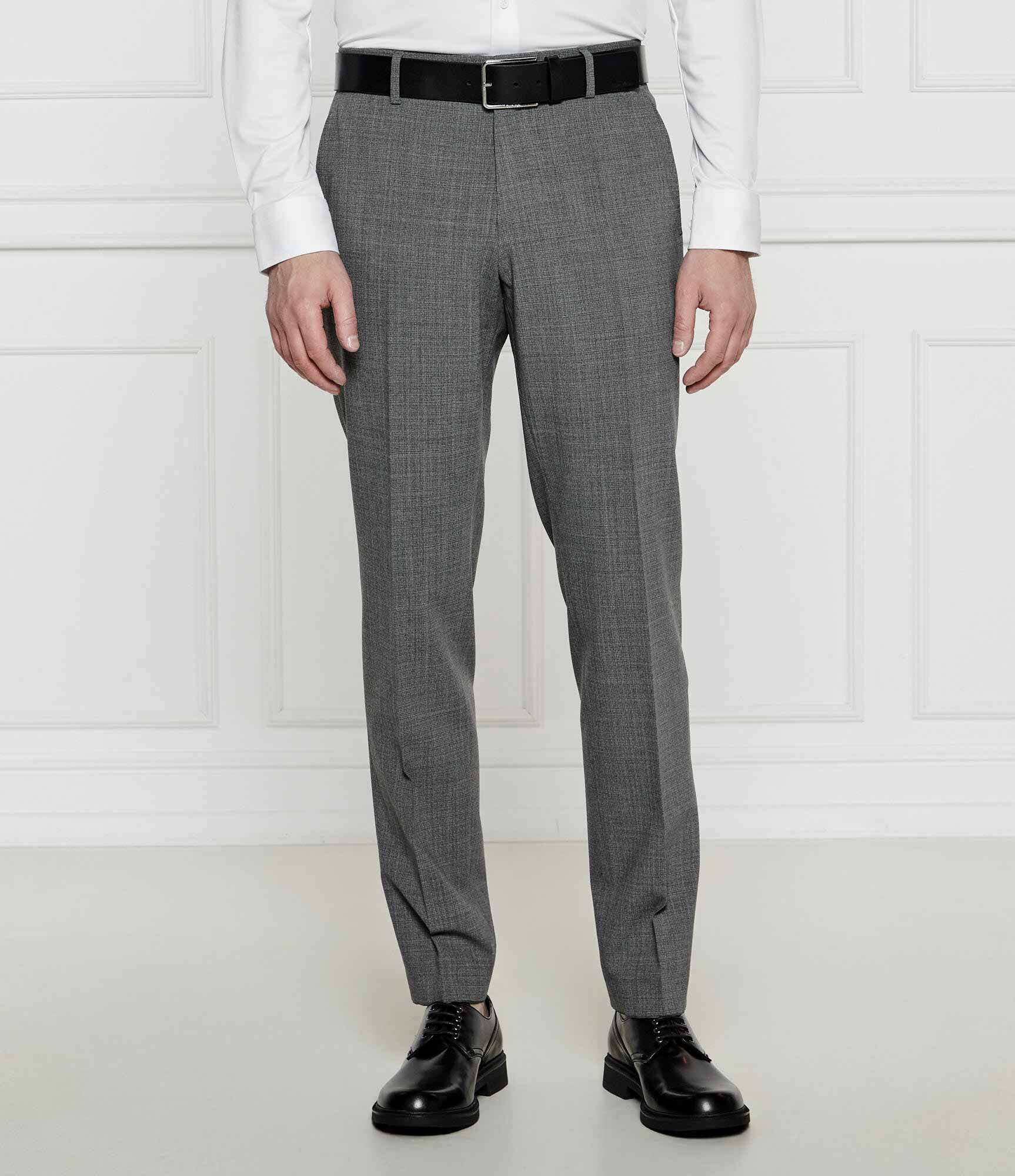 BOSS Black Costum H-Huge-2Pcs-224 | Slim Fit cu adaos de lână