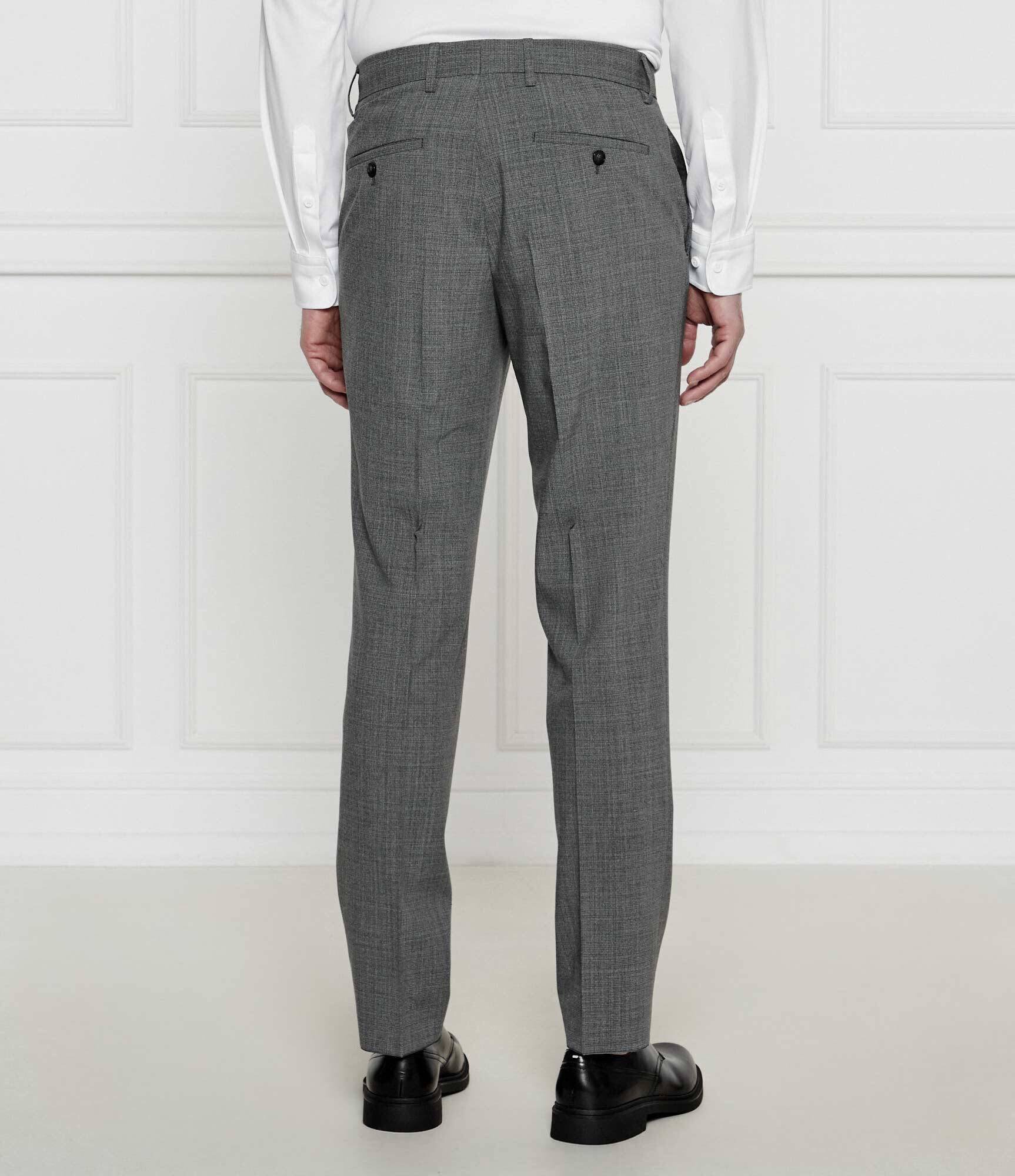 BOSS Black Costum H-Huge-2Pcs-224 | Slim Fit cu adaos de lână