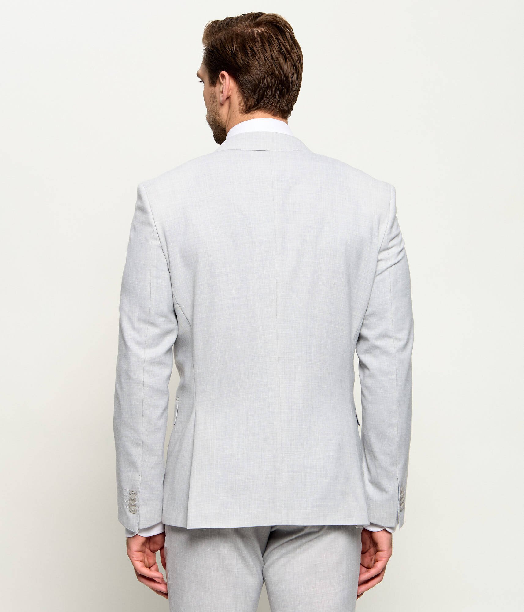 BOSS Black Costum H-Huge-2Pcs-253 | Slim Fit cu adaos de lână
