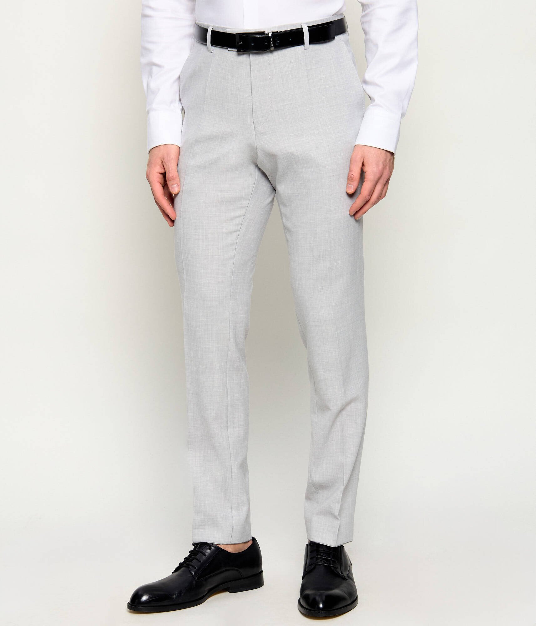 BOSS Black Costum H-Huge-2Pcs-253 | Slim Fit cu adaos de lână
